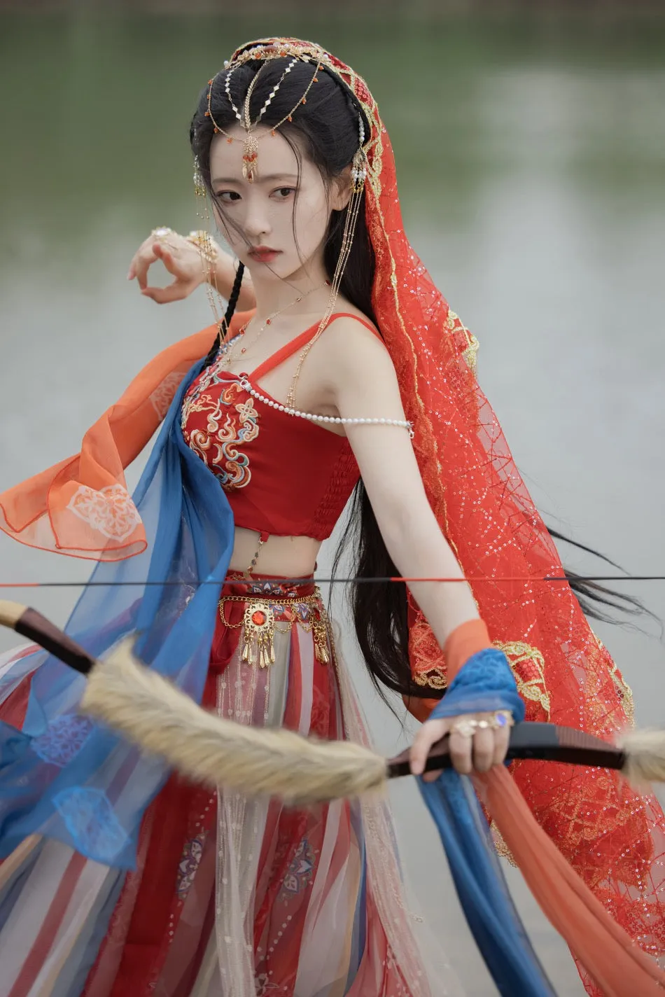 Dunhuang Fairies, Feitian Style Hanfu, Queen of Western Xia 西夏王妃 (Preorder)