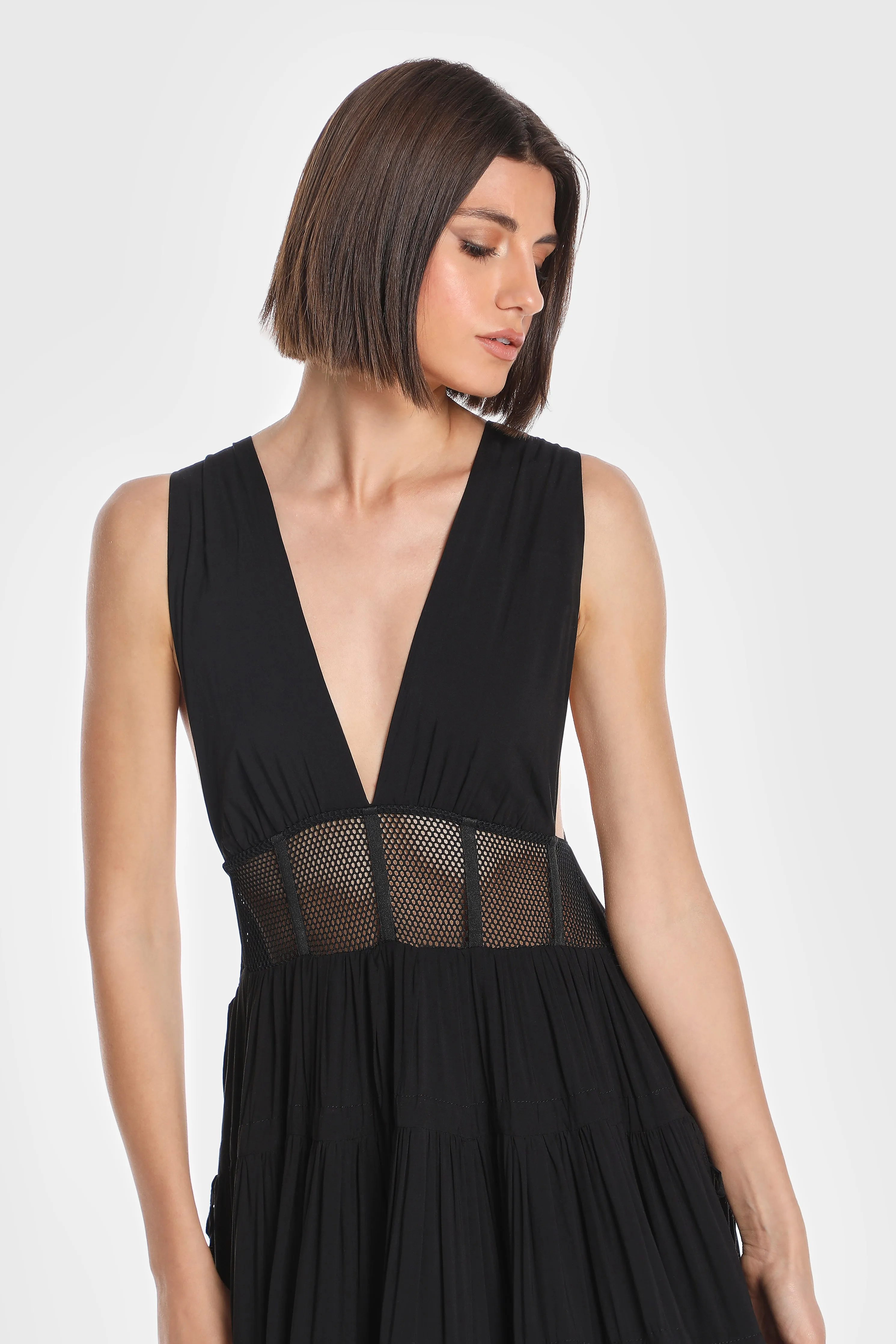 ELENI HALF CORSET DRESS