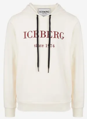 Embroidered Logo Pullover Hoodie (Cream) - I23E06063001329