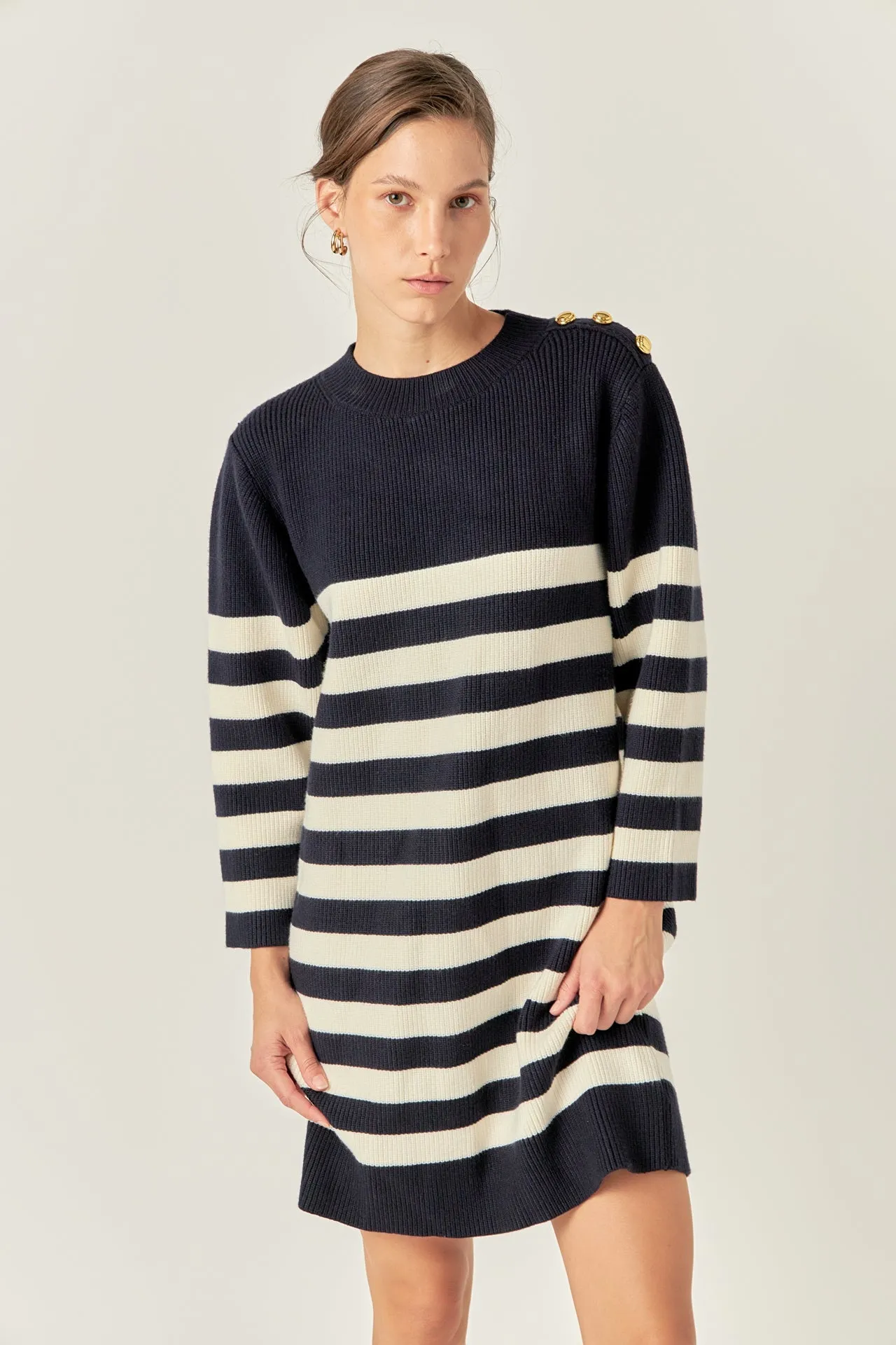 English Factory - Stripe Knit Dress