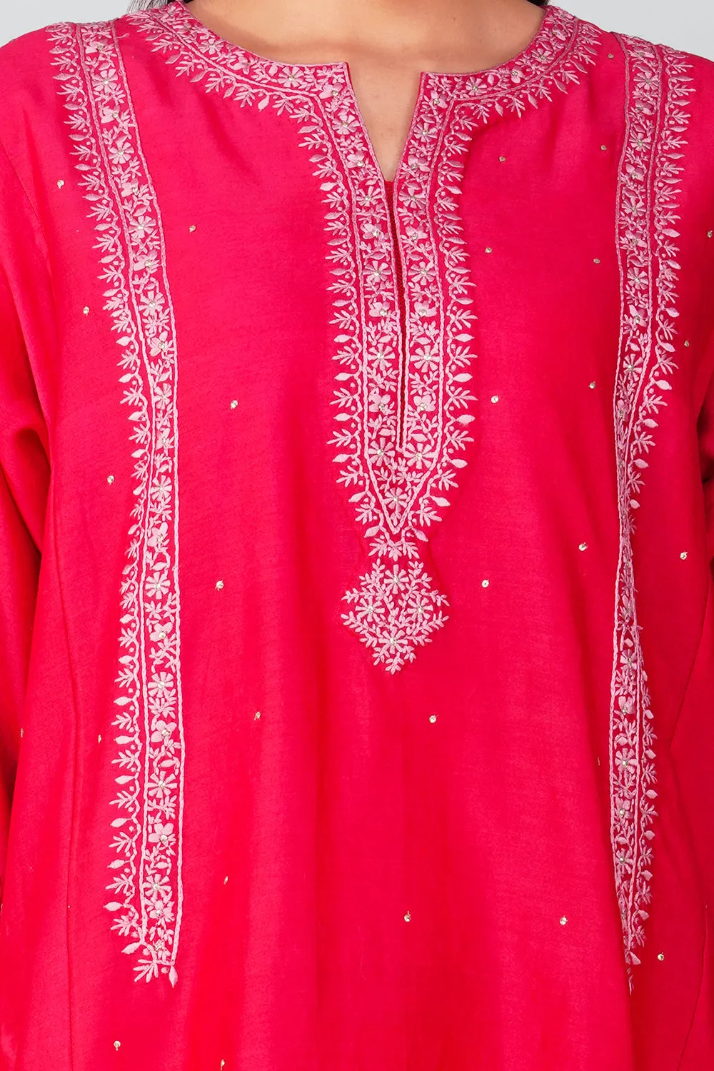 Flower Border Kalidar Kurta Set