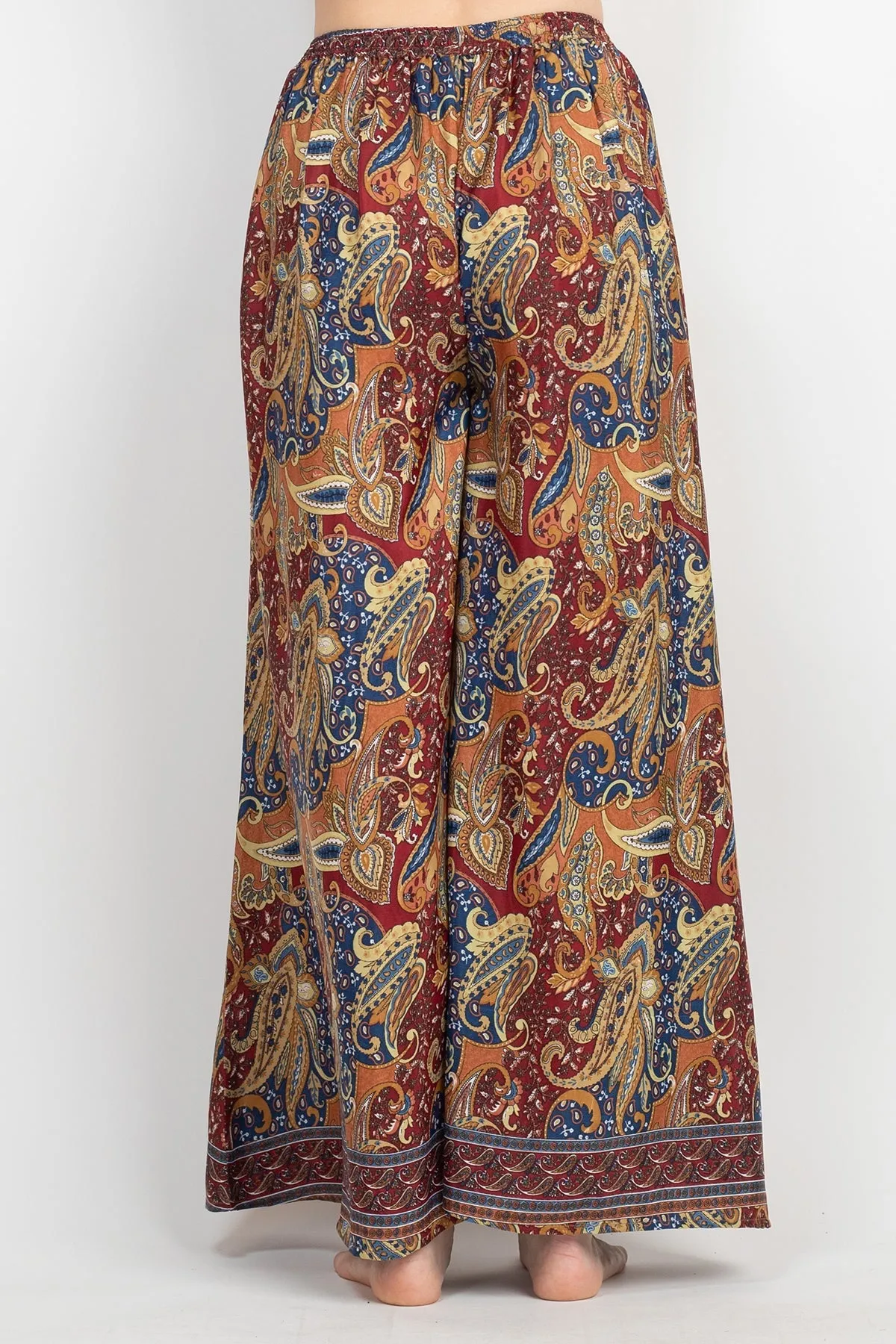 Flowy Paisley Palazzo Pants