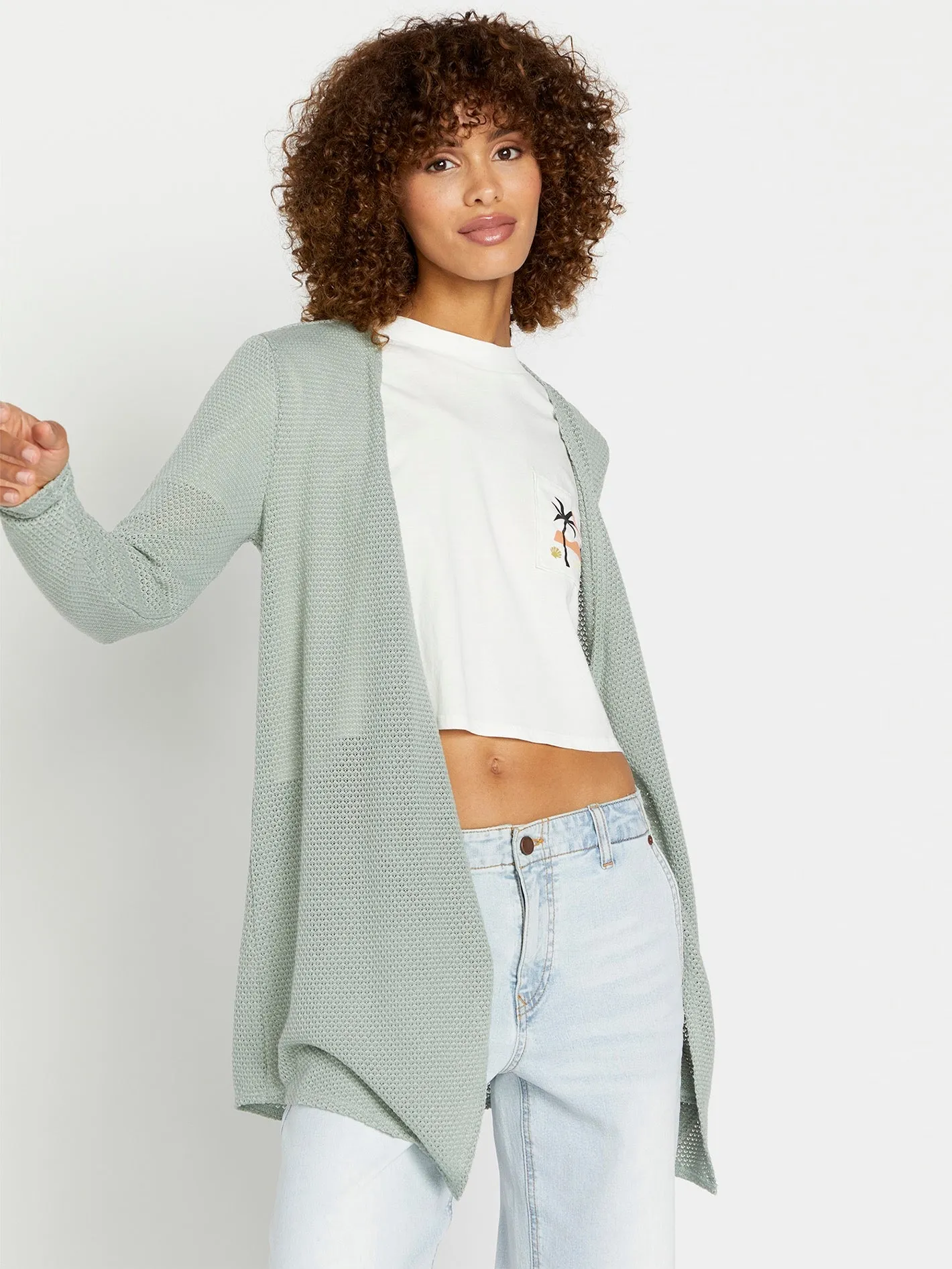 Go Go Wrap Cardigan - Sea Glass