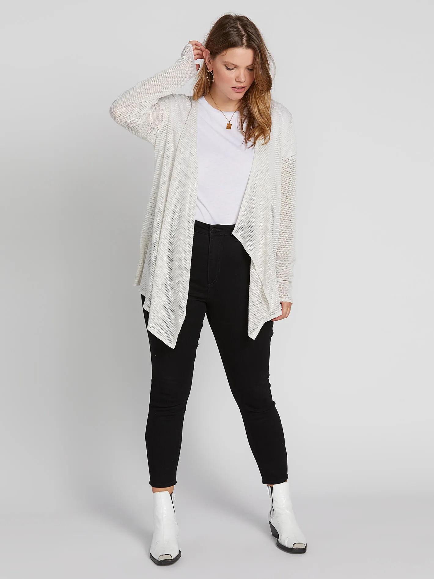 Go Go Wrap Plus Size Cardigan - Oatmeal