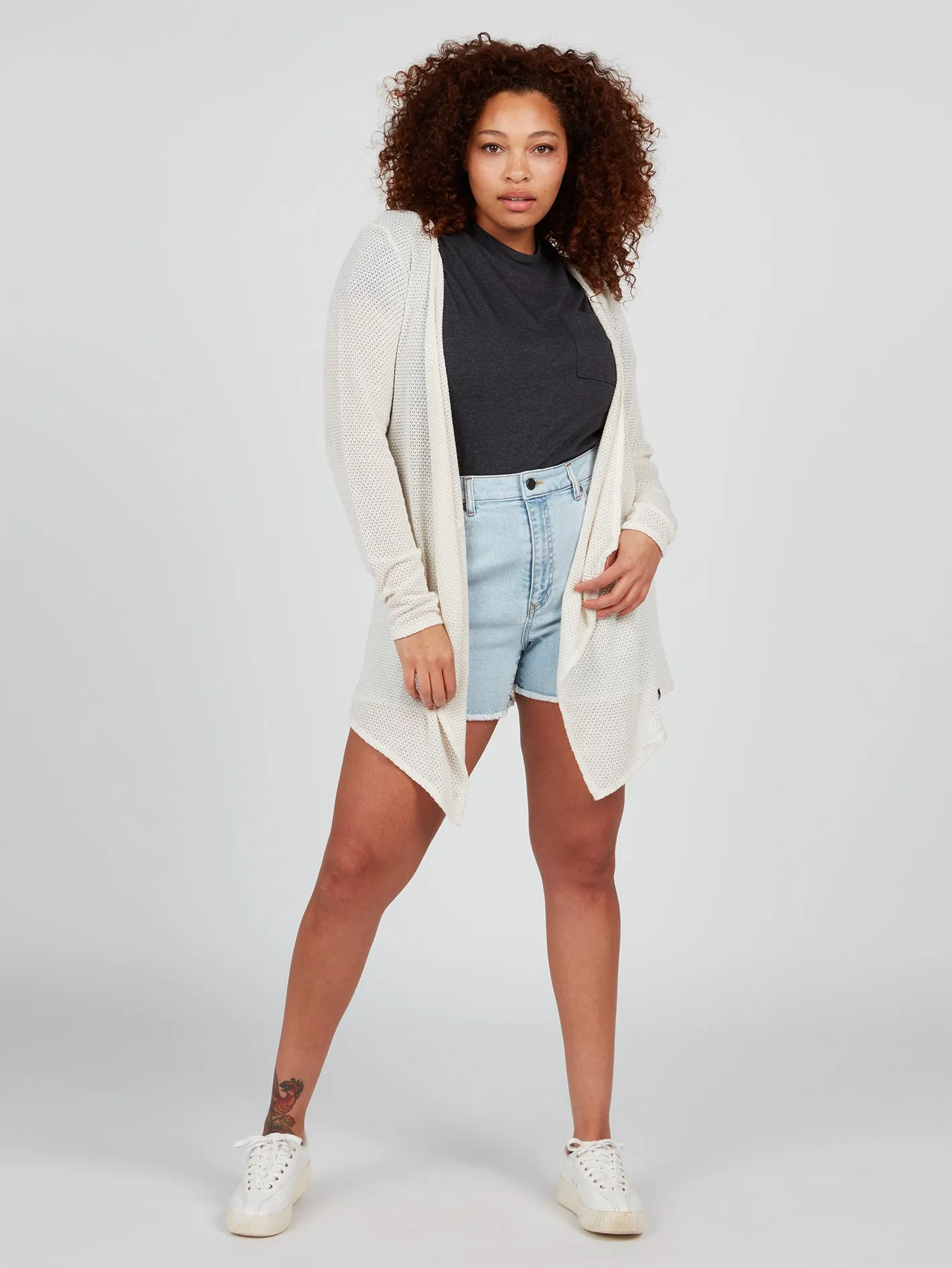 Go Go Wrap Plus Size Cardigan - Oatmeal