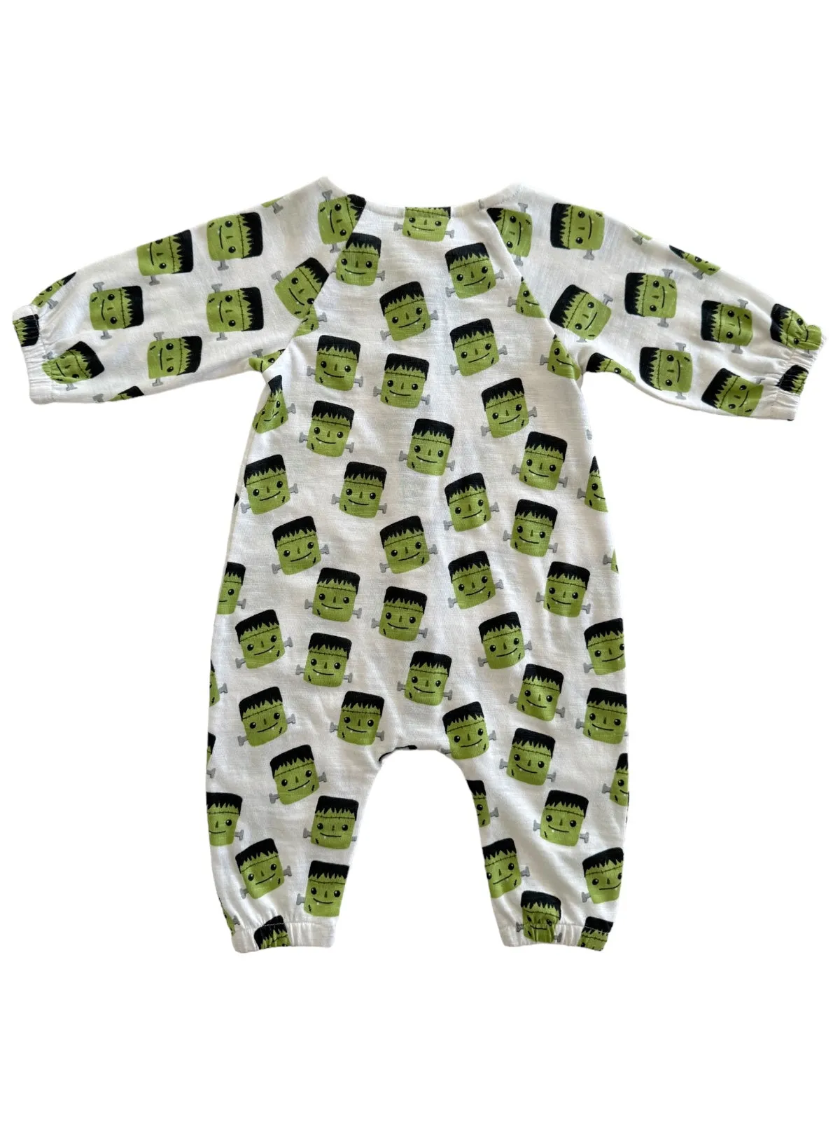 Halloween Monster / Organic Long Sleeve Bay Jumpsuit