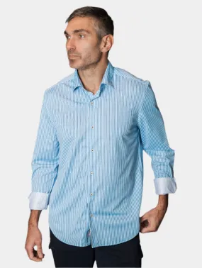 Hansen Stripe Long Sleeve Tech Shirt