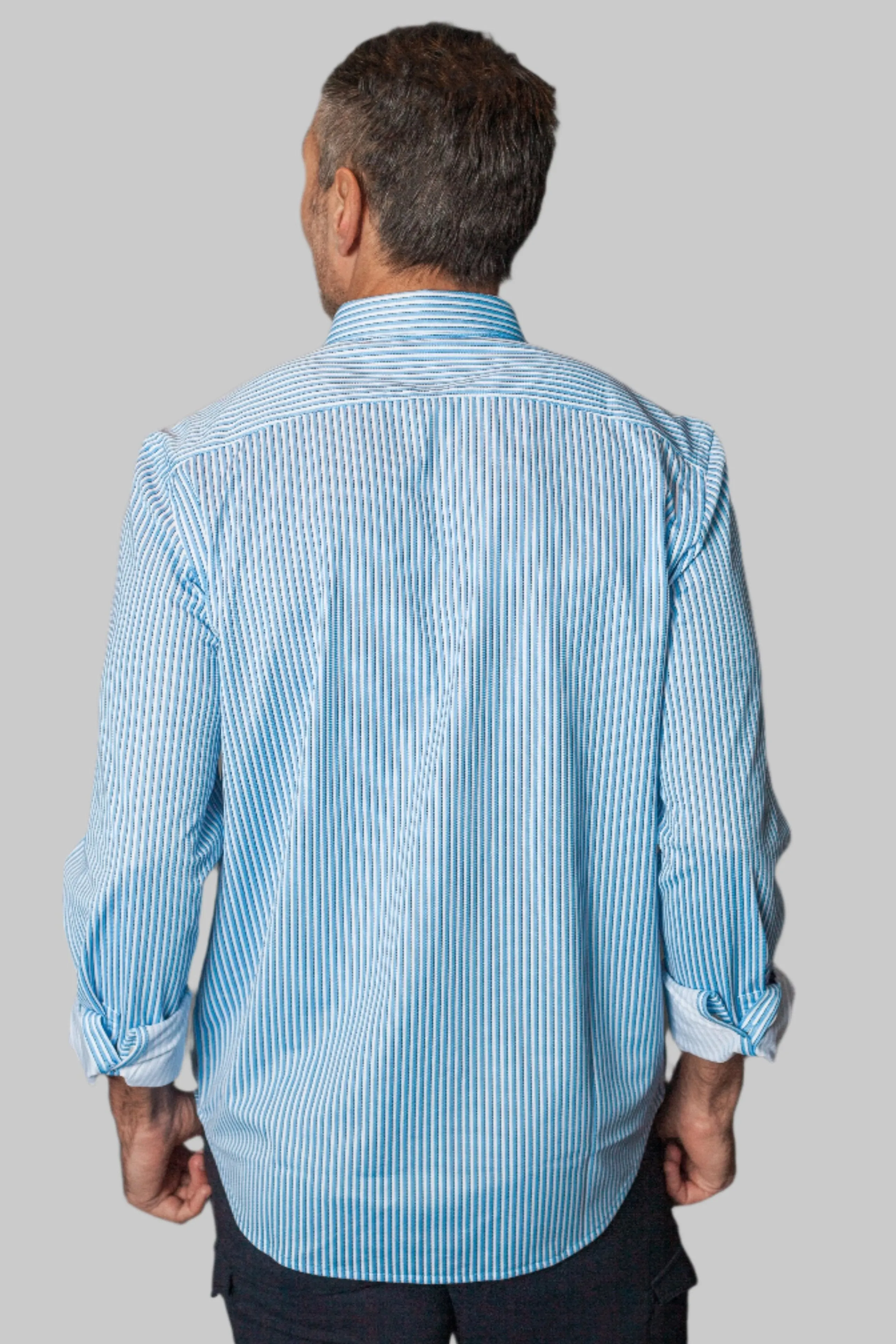 Hansen Stripe Long Sleeve Tech Shirt