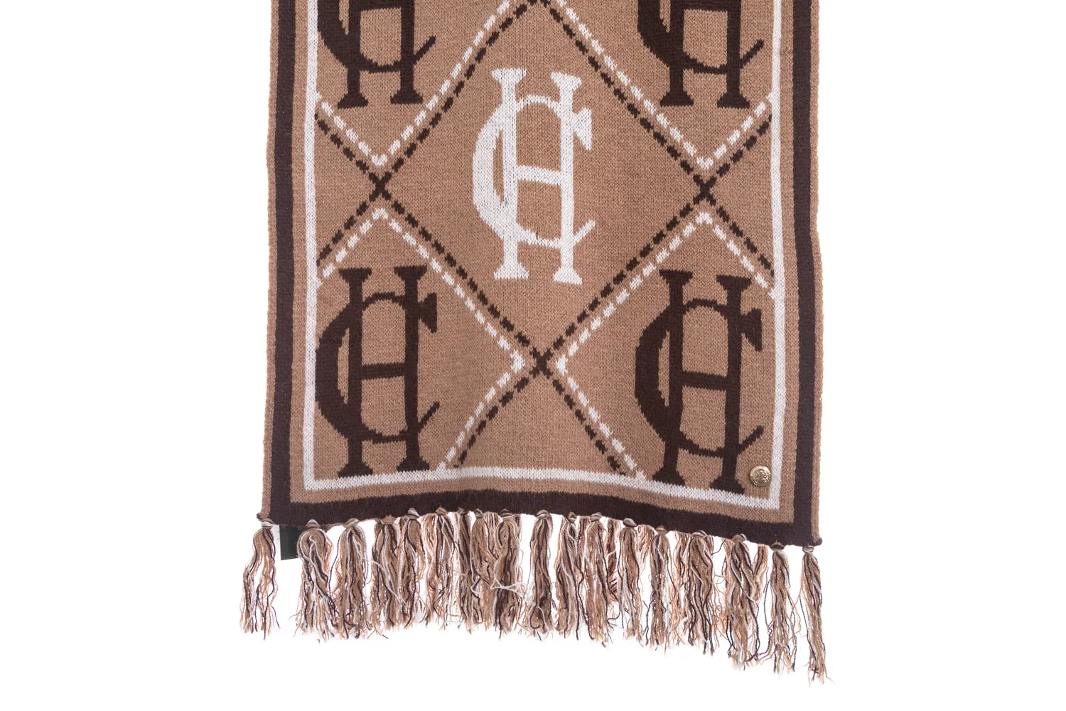 Holland Cooper Monogram Scarf in Camel