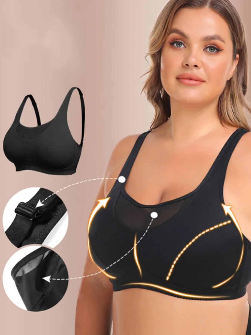 Hollow Mesh Camisole Bra  Size Bra