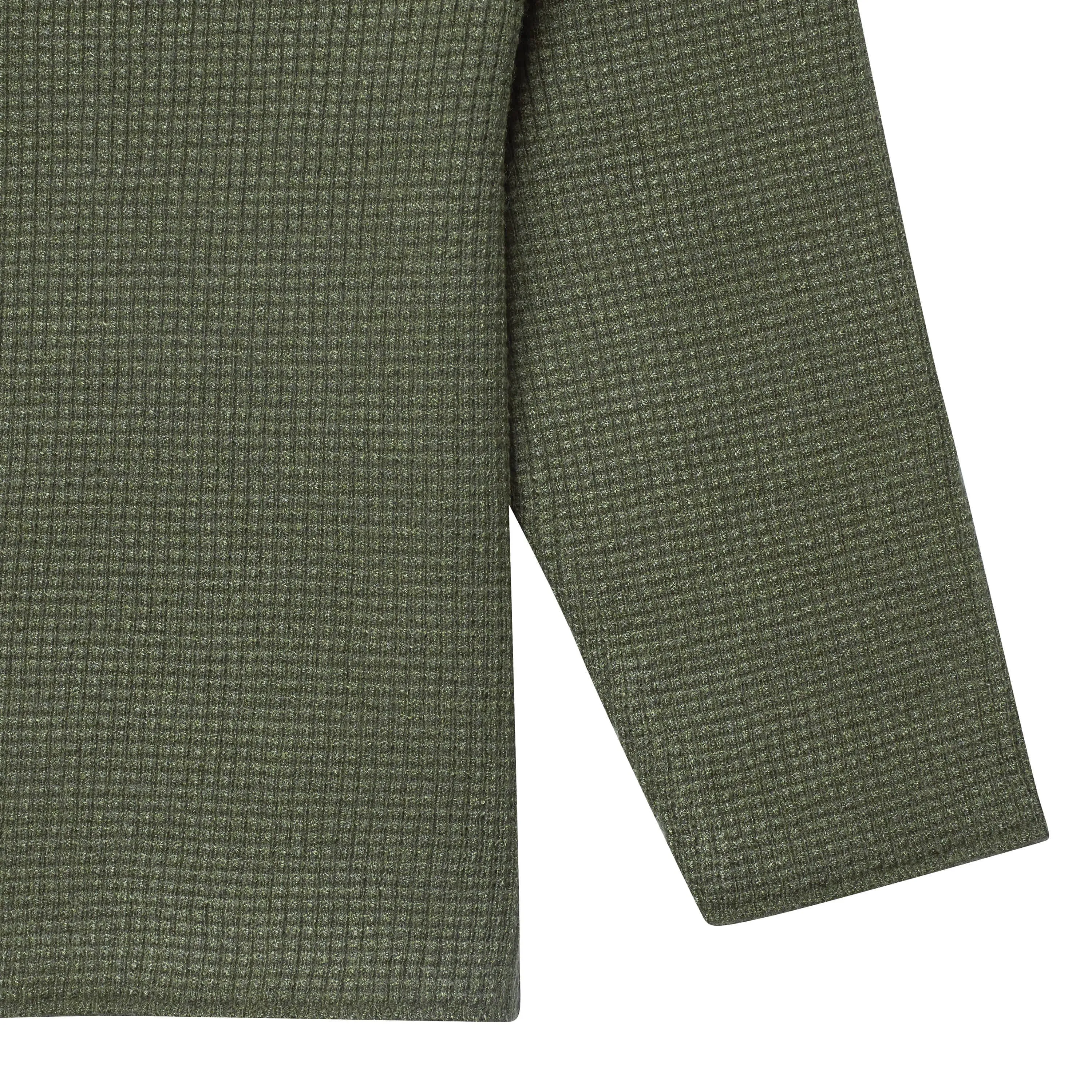 Infant & Toddler Boys Green Henley Sweater