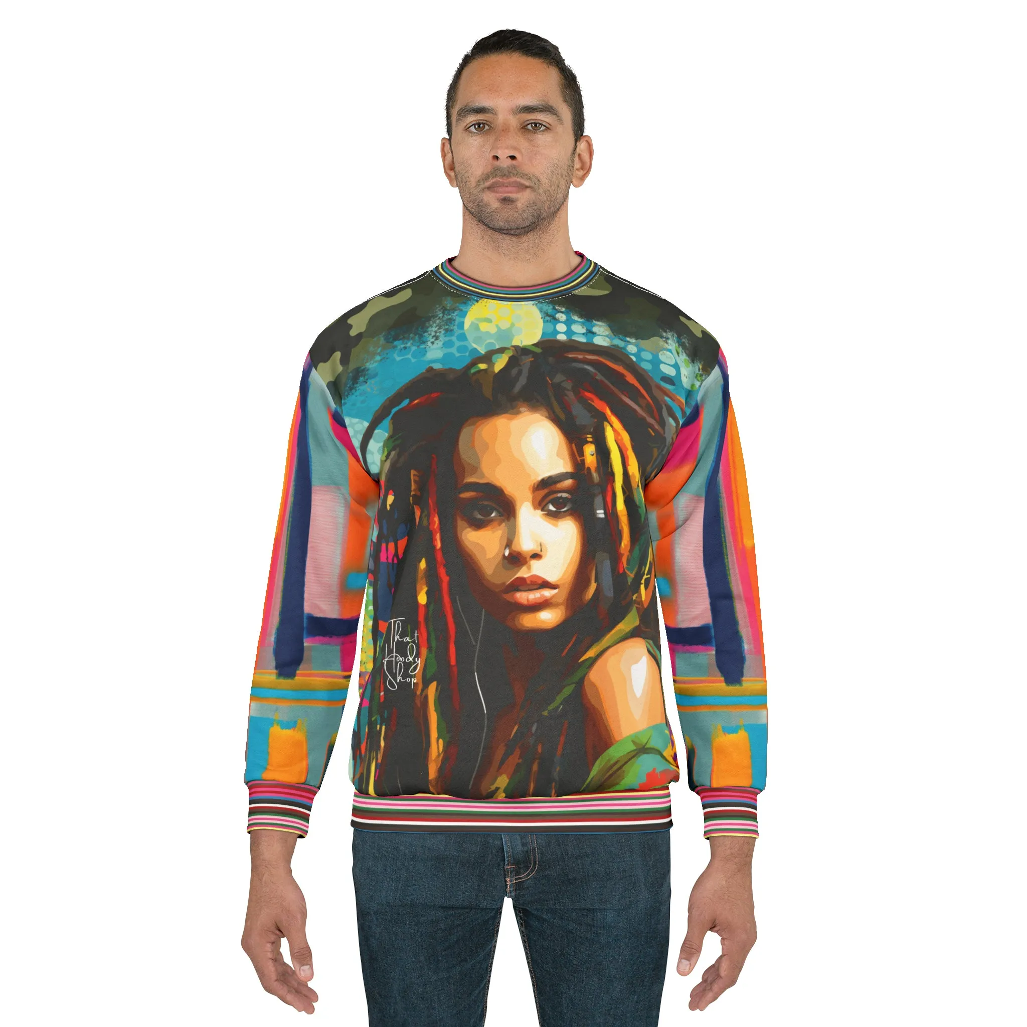 Jamaica Lies in Paradise Camo Colorblock Unisex Sweatshirt (Gold Label)