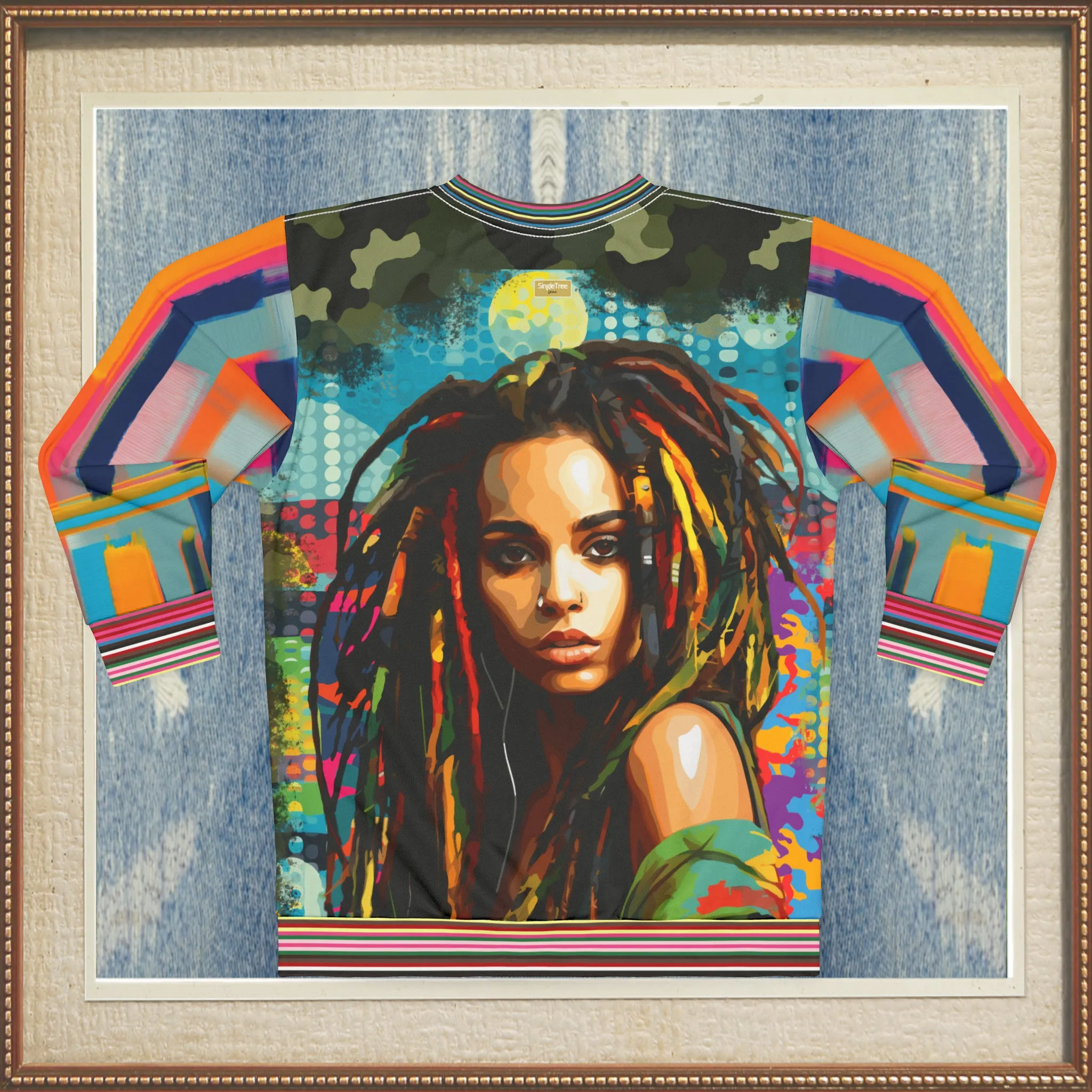 Jamaica Lies in Paradise Camo Colorblock Unisex Sweatshirt (Gold Label)