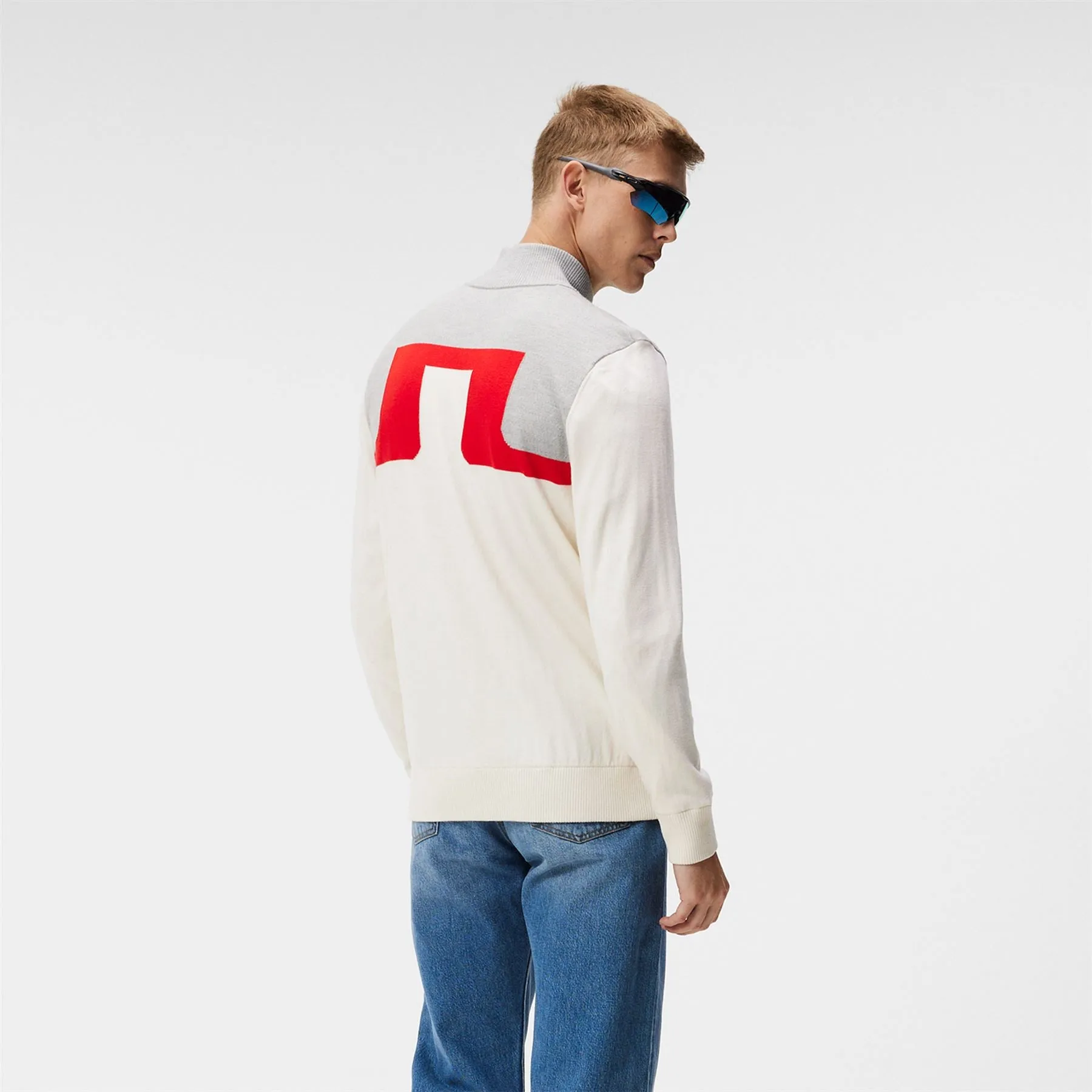 Jeff Windbreaker Sweater White - AW23