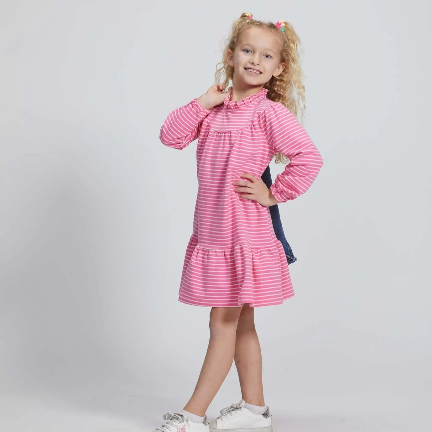 Jody Dress- Pink Stripe