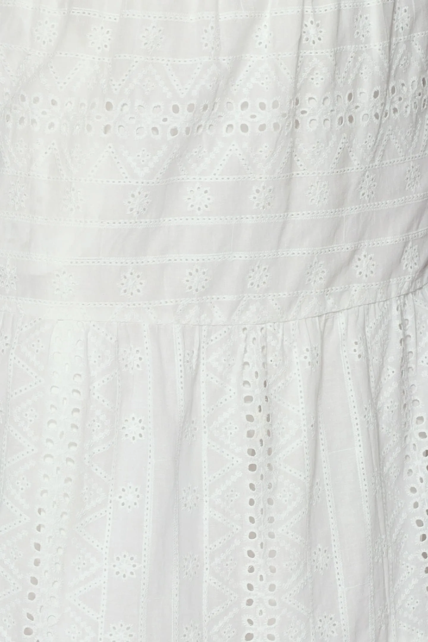 Jolin 2 in 1 Skirt Set in White Crochet