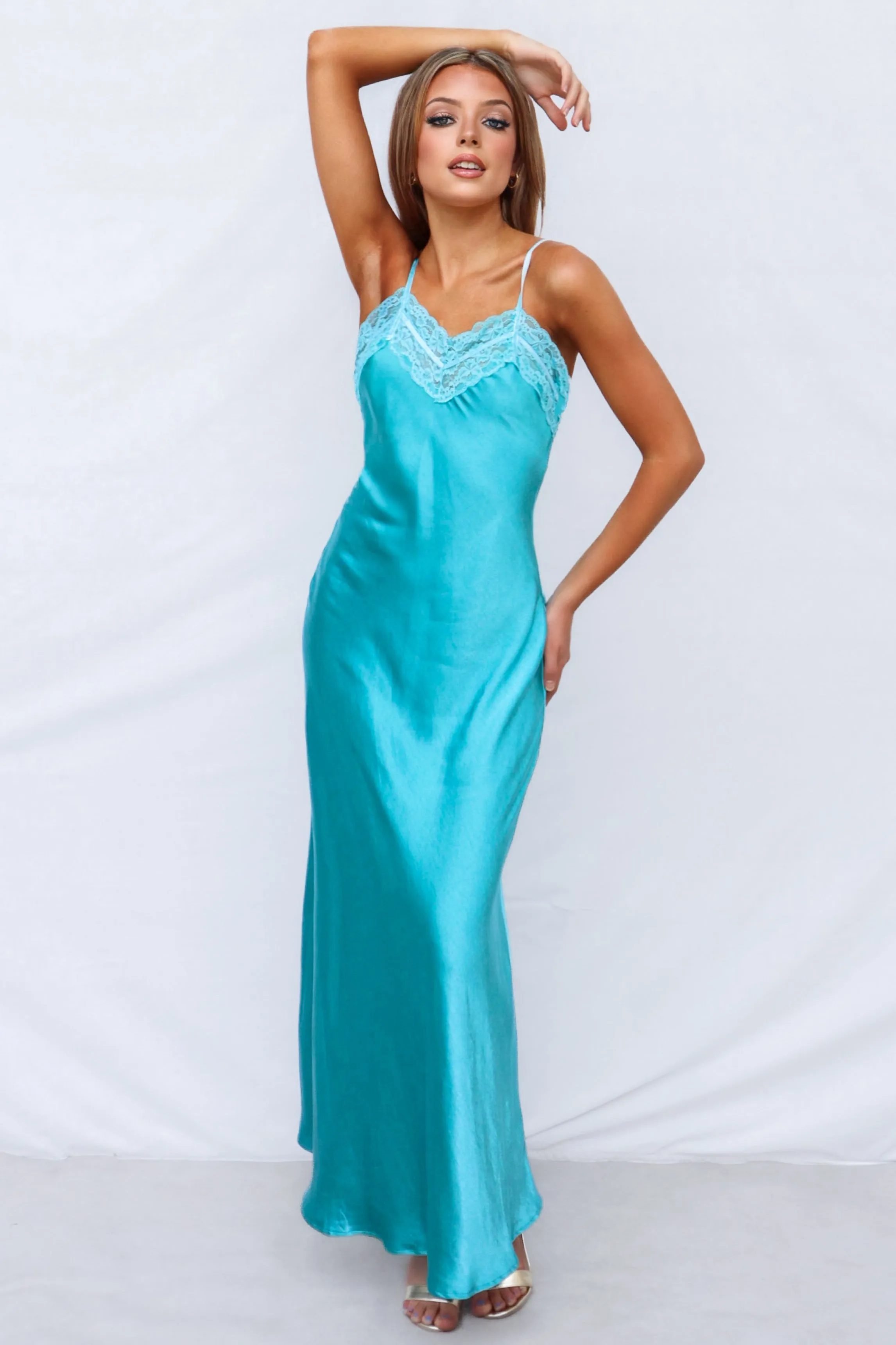 Lene Maxi Dress - Aqua