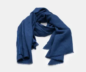 Linen Scarf - Blue