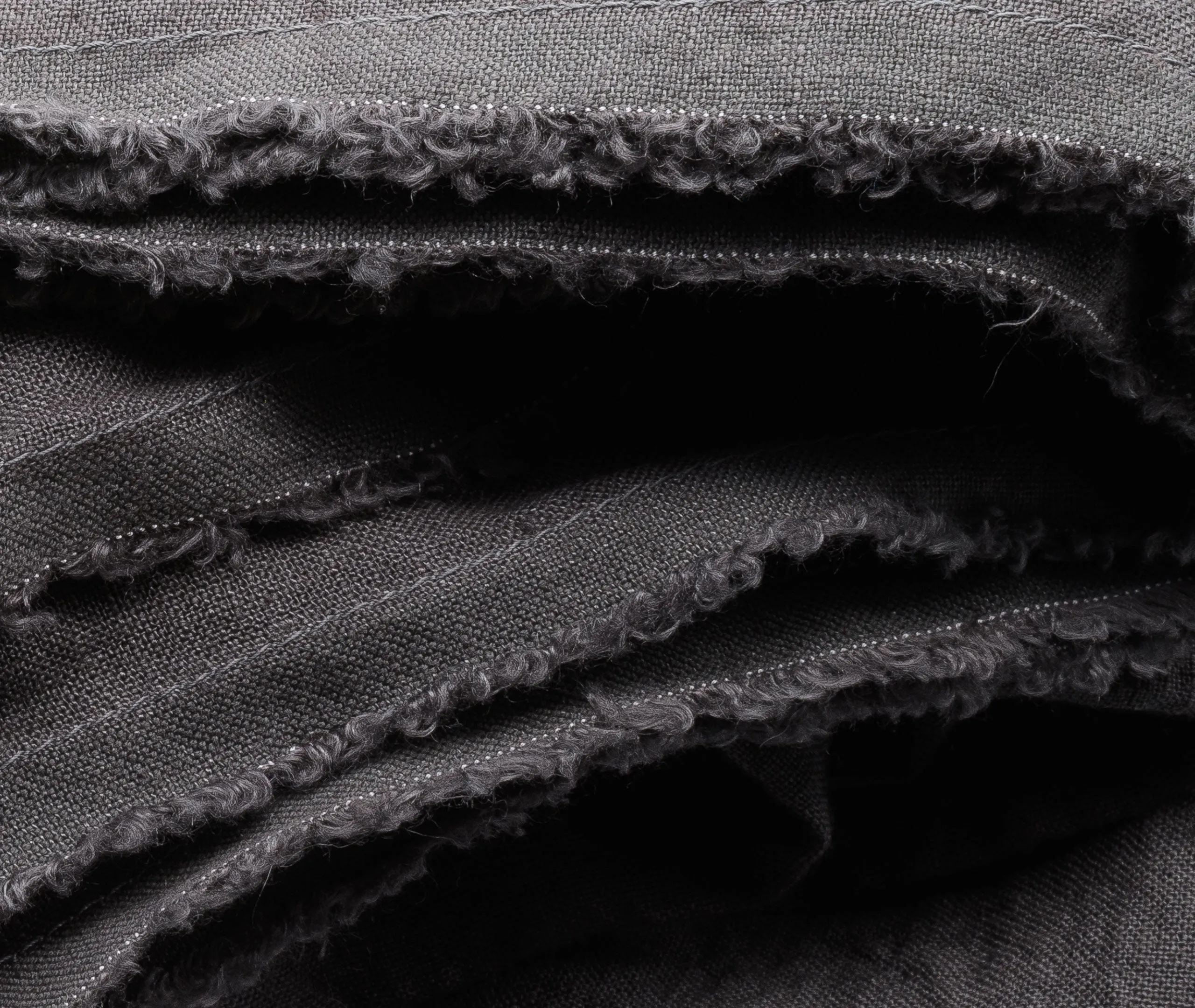 Linen Scarf - Charcoal