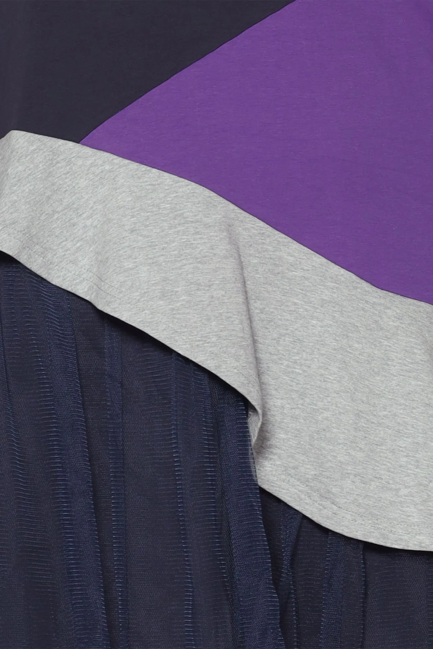 Lorrine Colourblock Dress in Purple