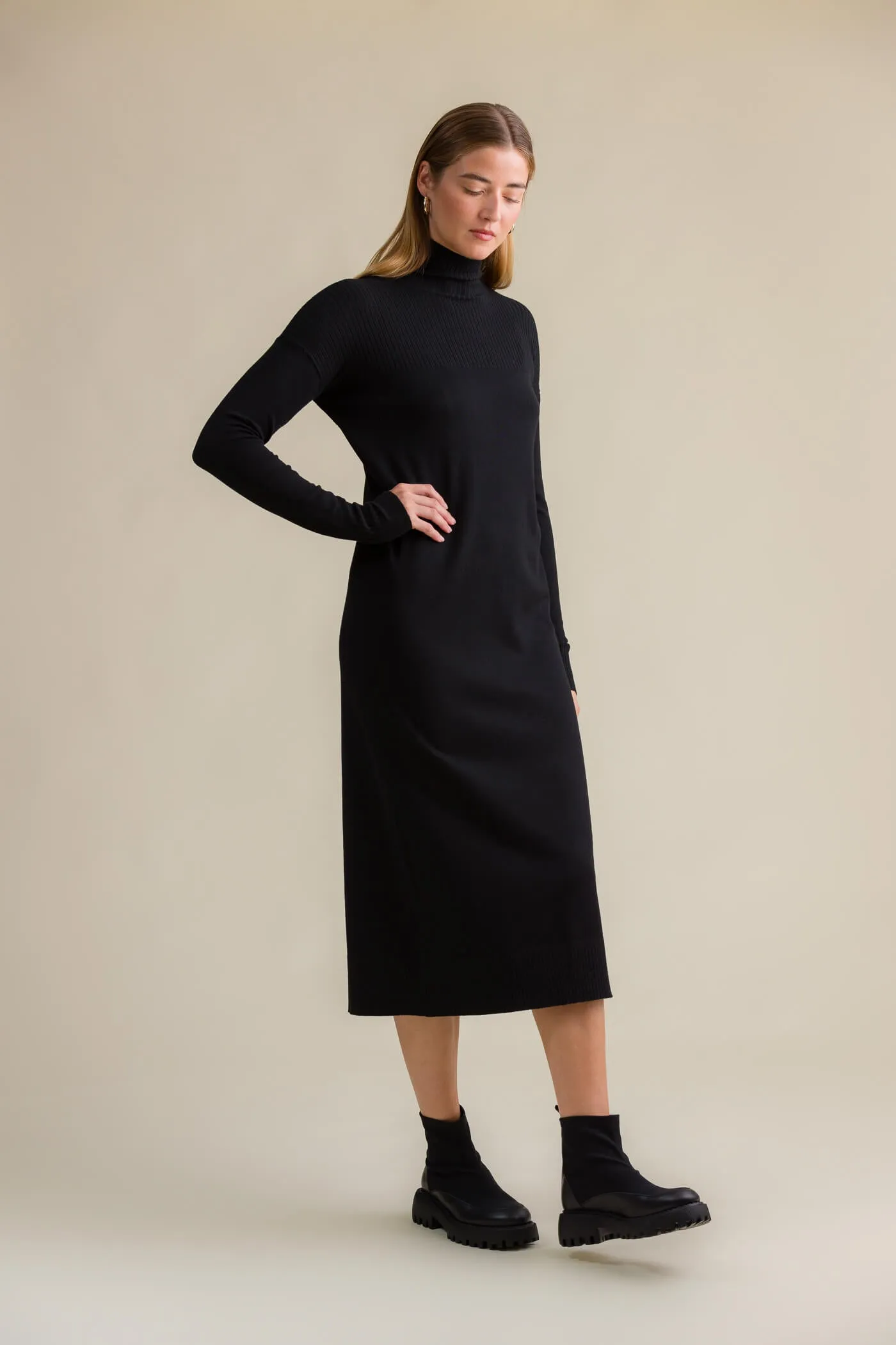 Maribel Knit Dress Black