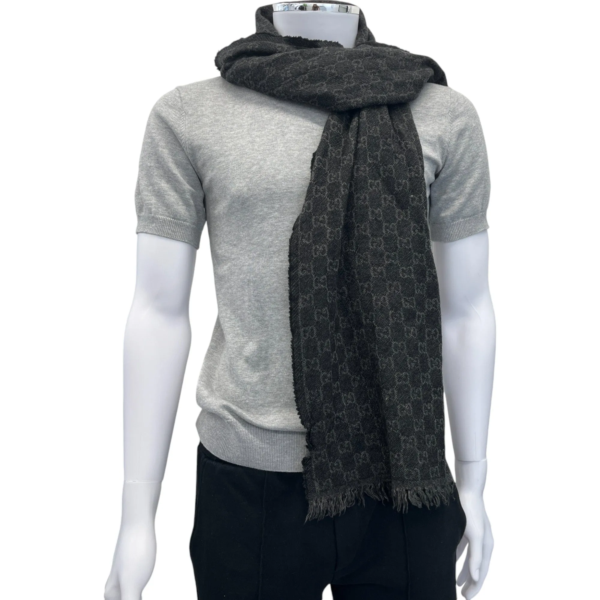 Men's Gg Supreme Scarf Black