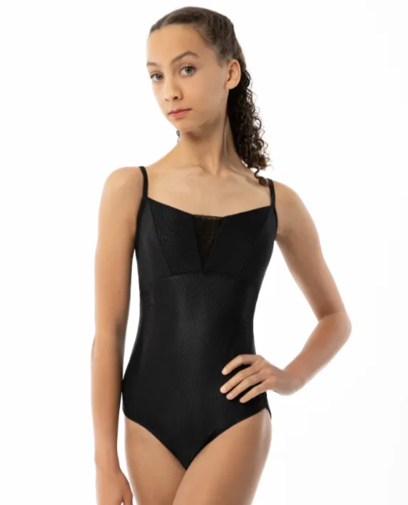 Mesh V Inset Camisole Leotard 2521A