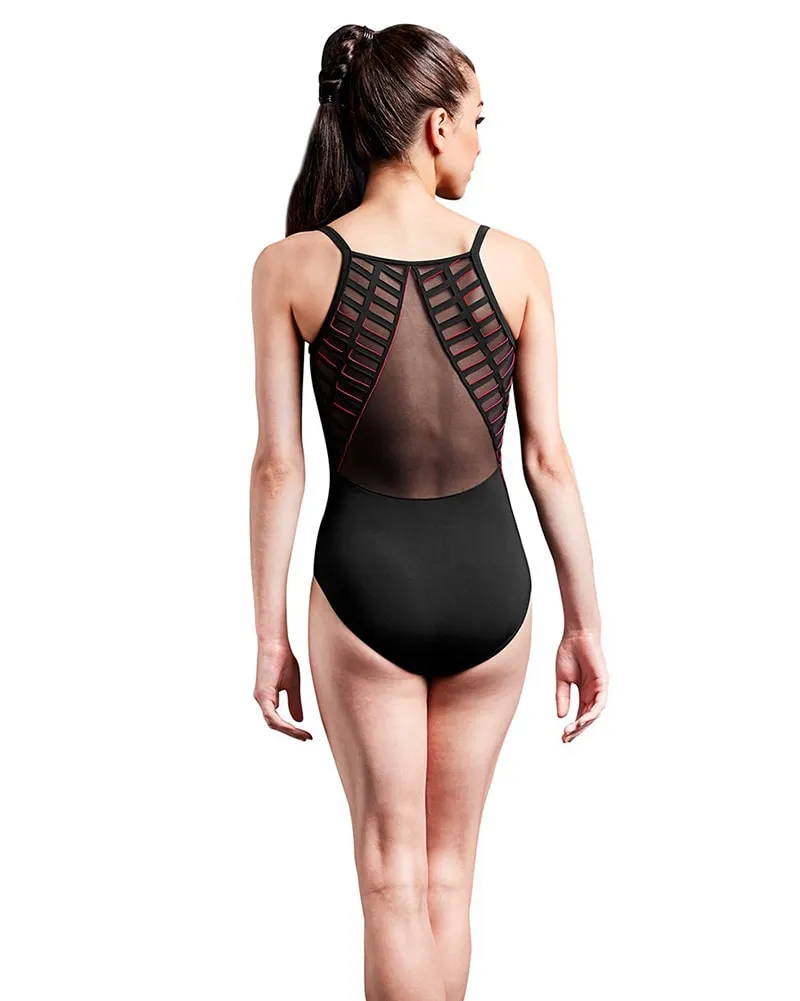 Mirella Jozette Cage Laser Back & Side Camisole Leotard - MJ7204 Womens