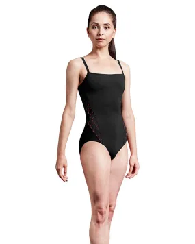 Mirella Jozette Cage Laser Back & Side Camisole Leotard - MJ7204 Womens