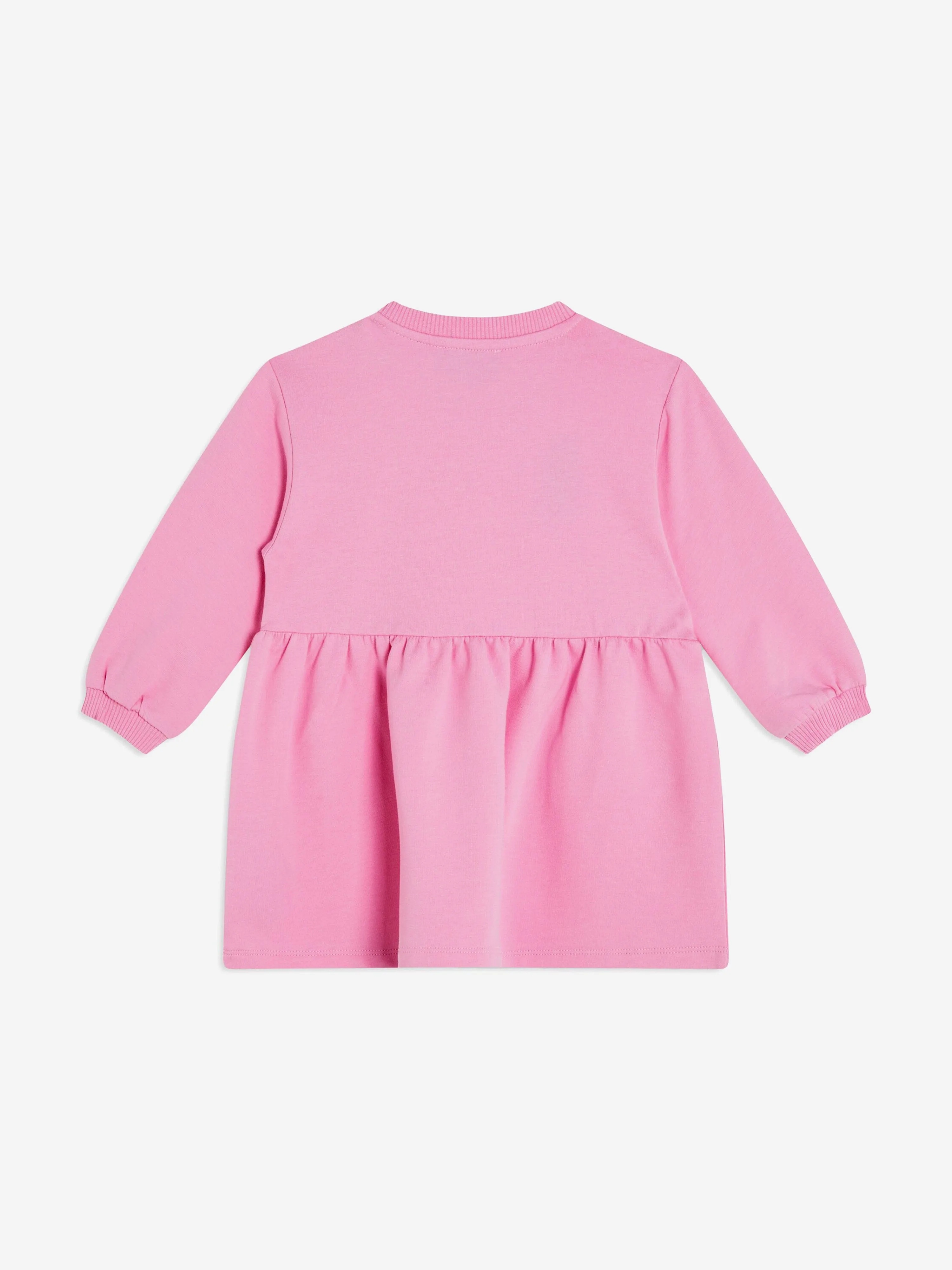 Moschino Baby Girls Bear Logo Sweater Dress in Pink