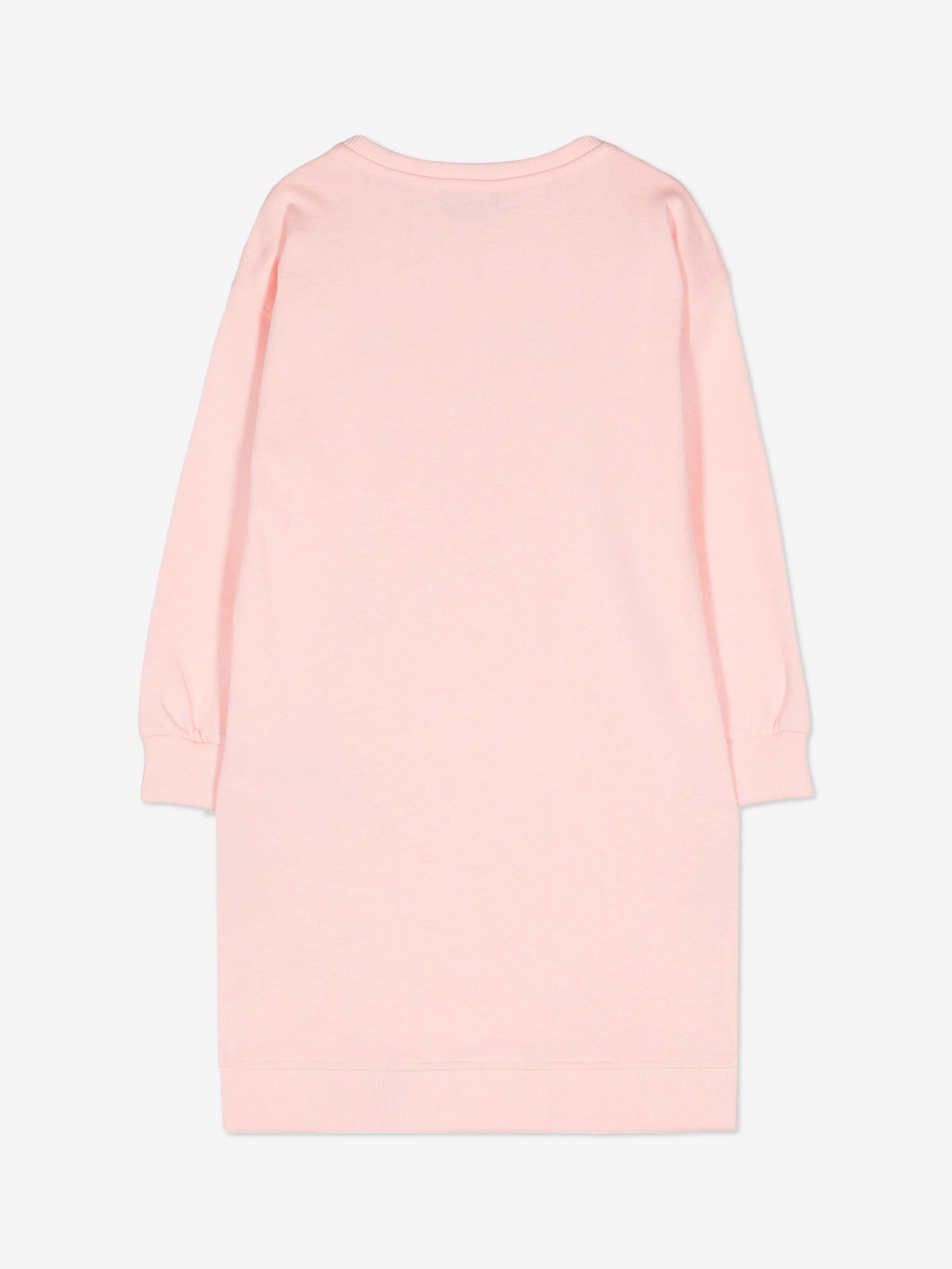 Moschino Girls Bear Logo Sweater Dress in Pink