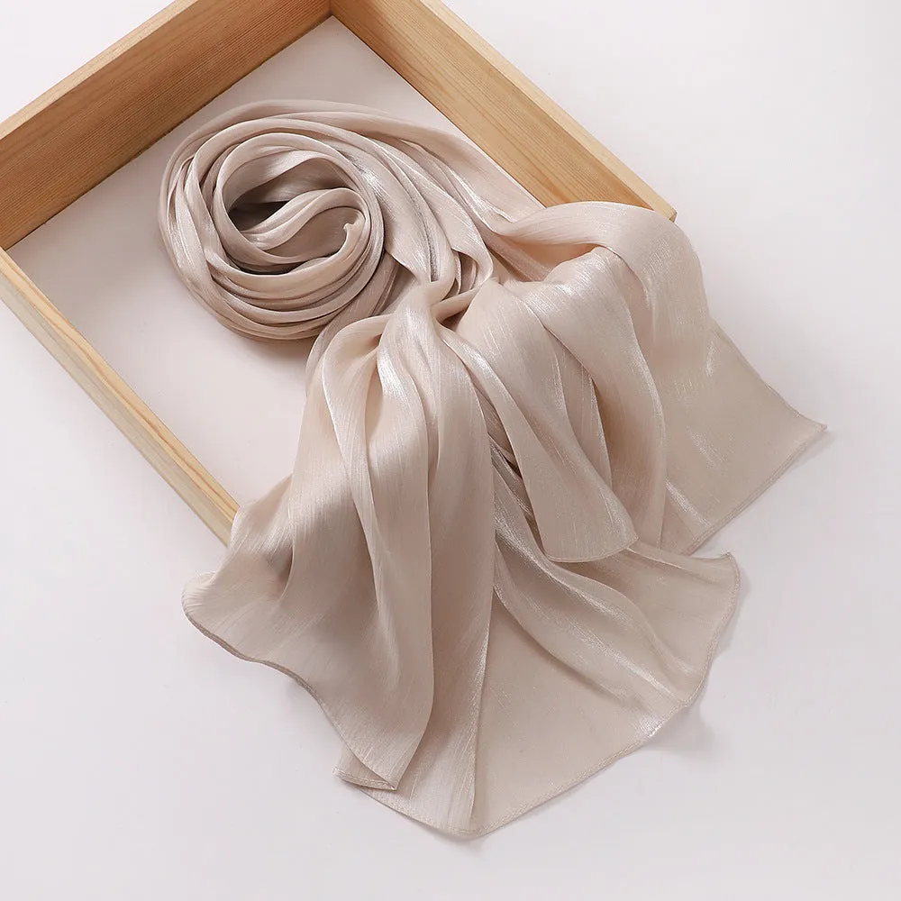 MSL348   New soft silk style bun head fashion scarf travel vintage style scarf wholesale