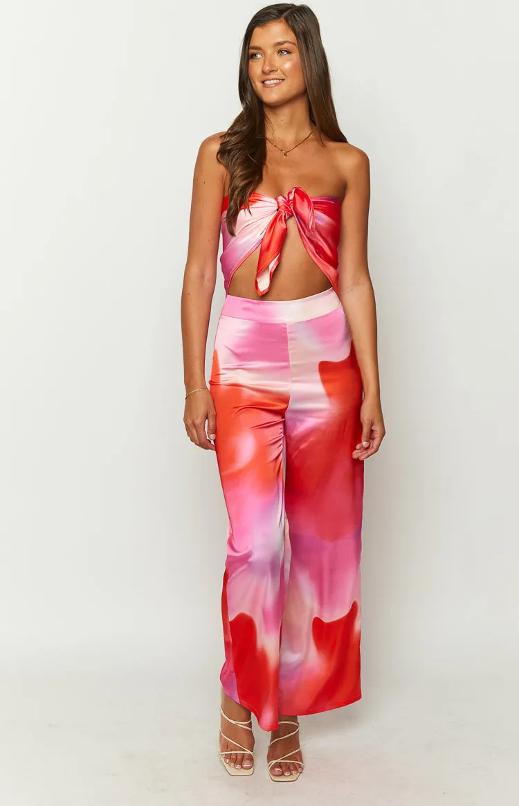 Mykonos Pink Print Pants