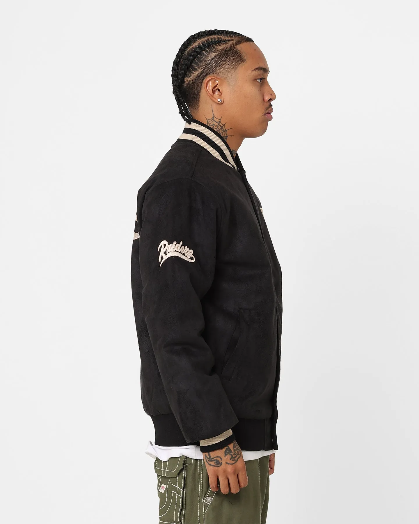 New Era Las Vegas Raiders Suede Jacket Black