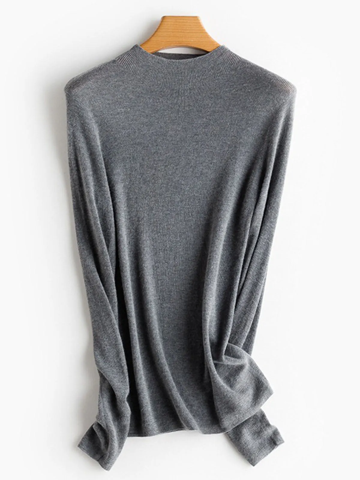 New Technology Soft Pearl Fiber Inner Mongolian Cashmere Sweater