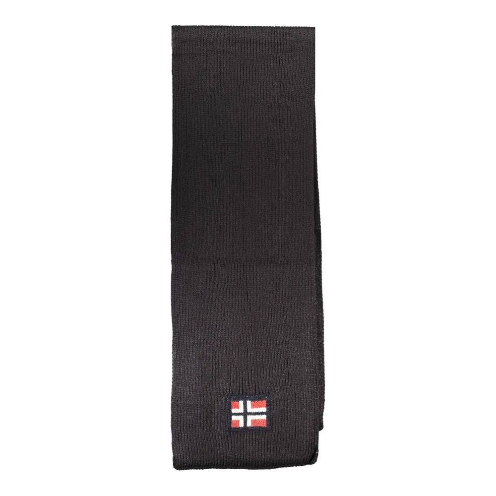 Norway 1963 Black Acrylic Scarf