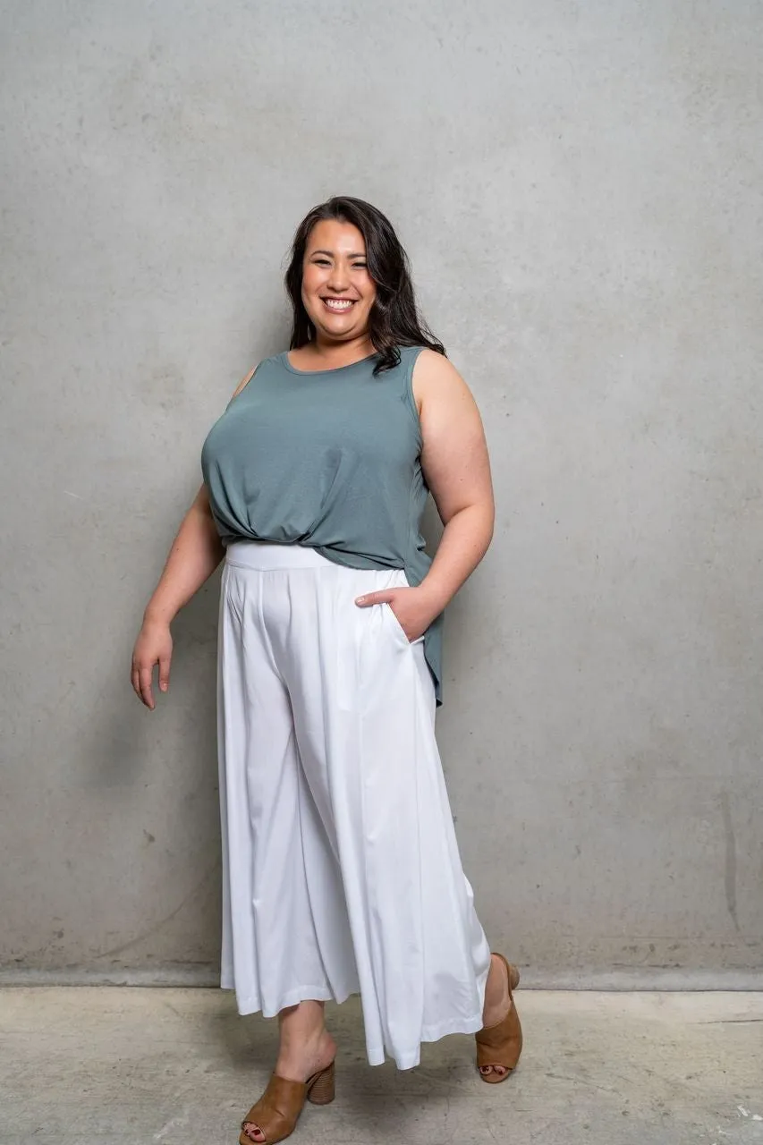 'OBSESSION' Plus Size Culottes - Camel