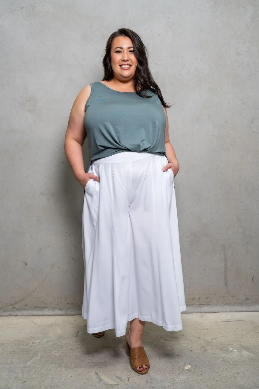 'OBSESSION' Plus Size Culottes - Camel