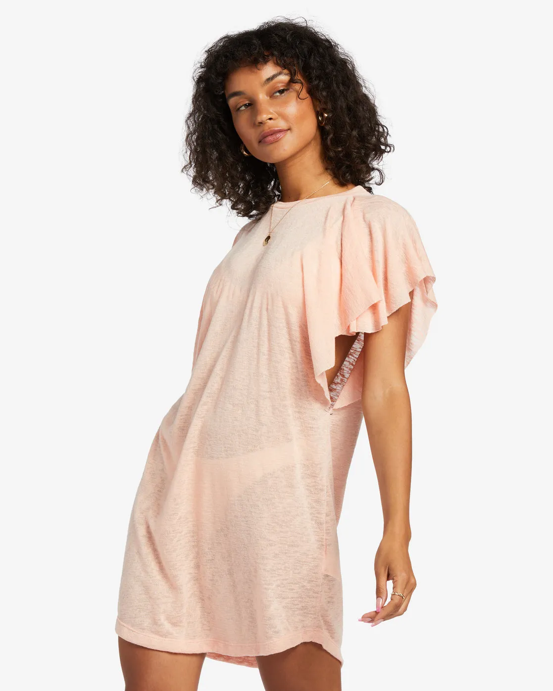 Out For Waves Cover-Up Dress - Soft N Peachy