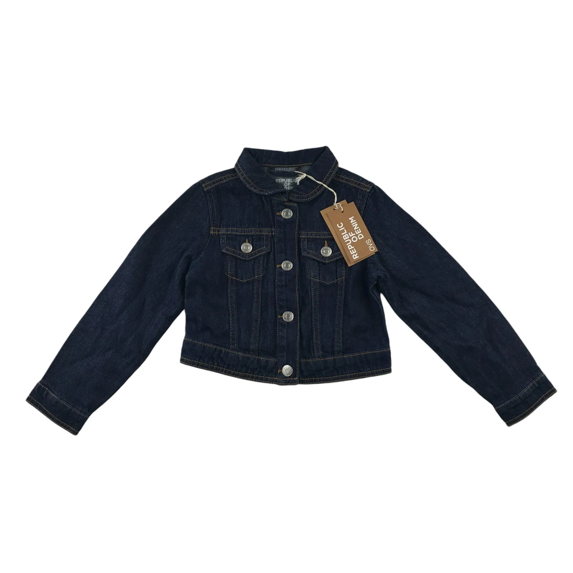 OVS republic of denim jacket 5-6 years dark navy cotton