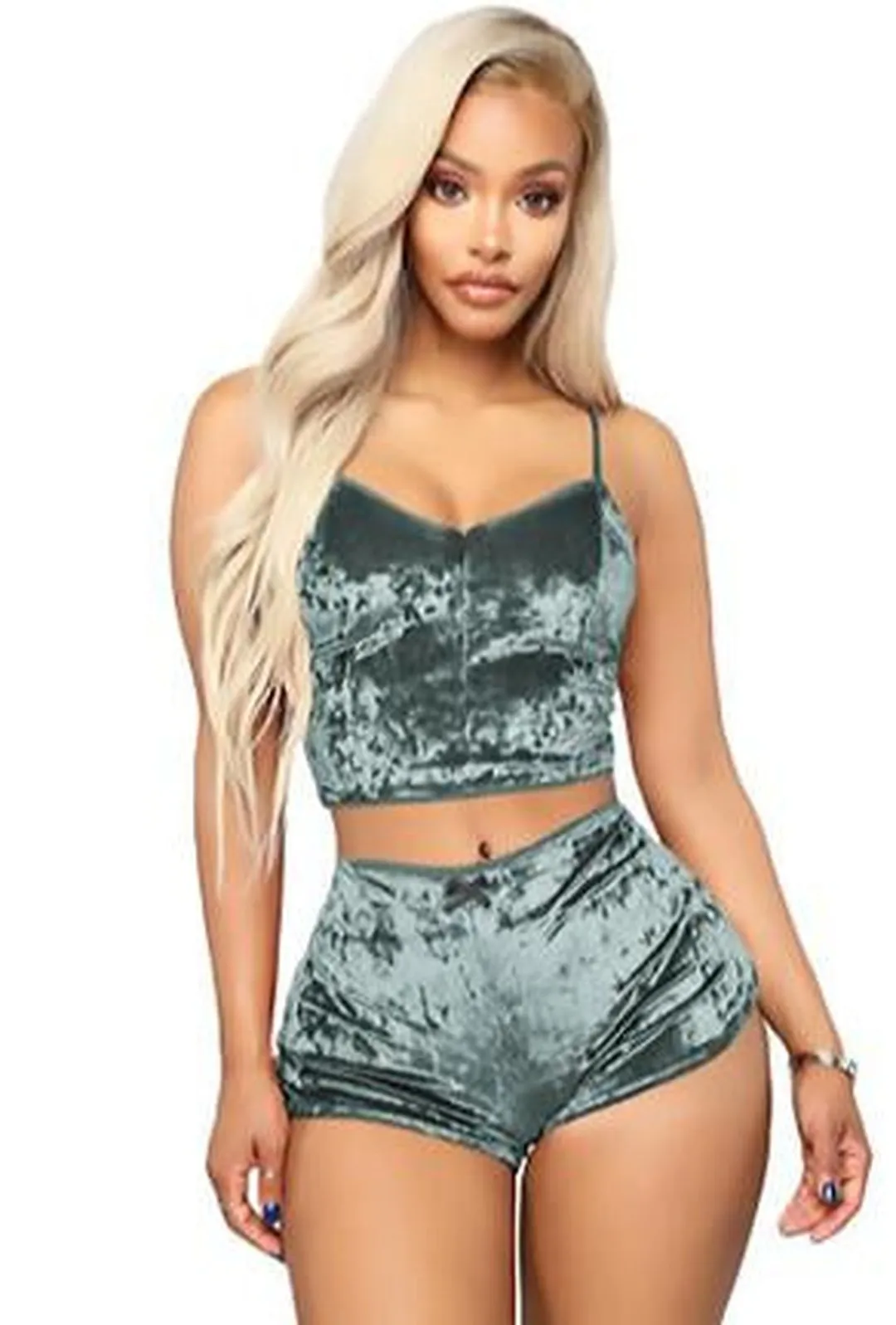 PAGGI - VELVET CAMISOLE SET