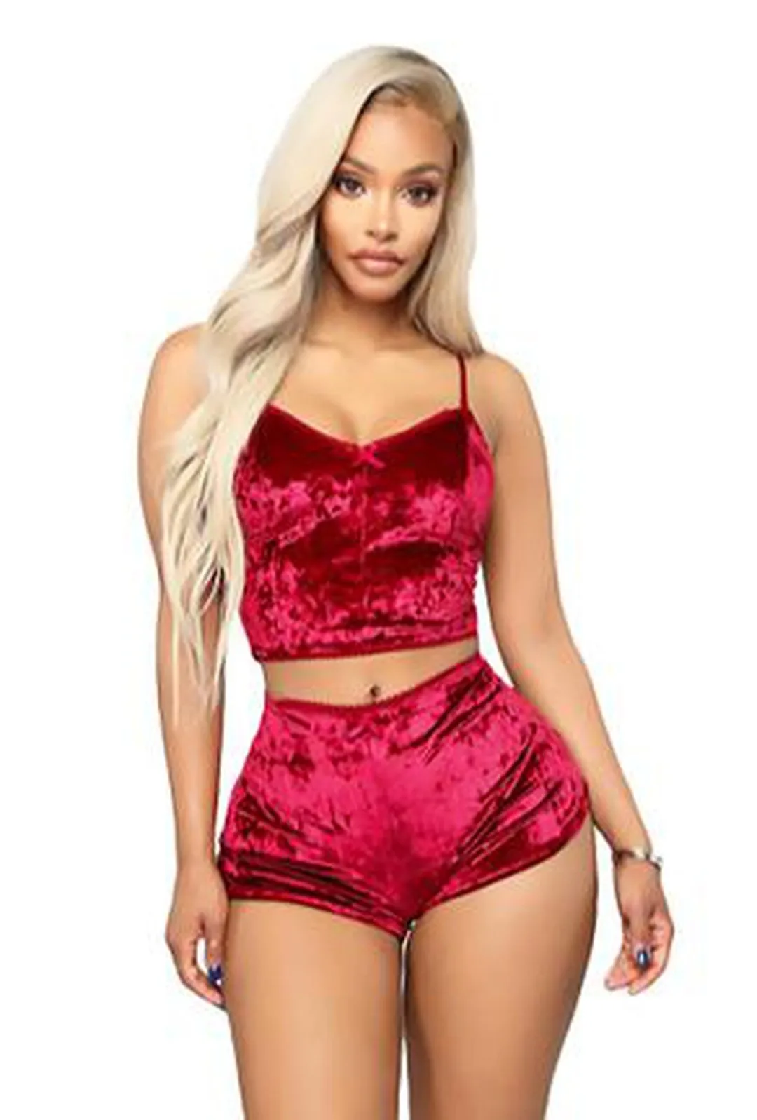 PAGGI - VELVET CAMISOLE SET