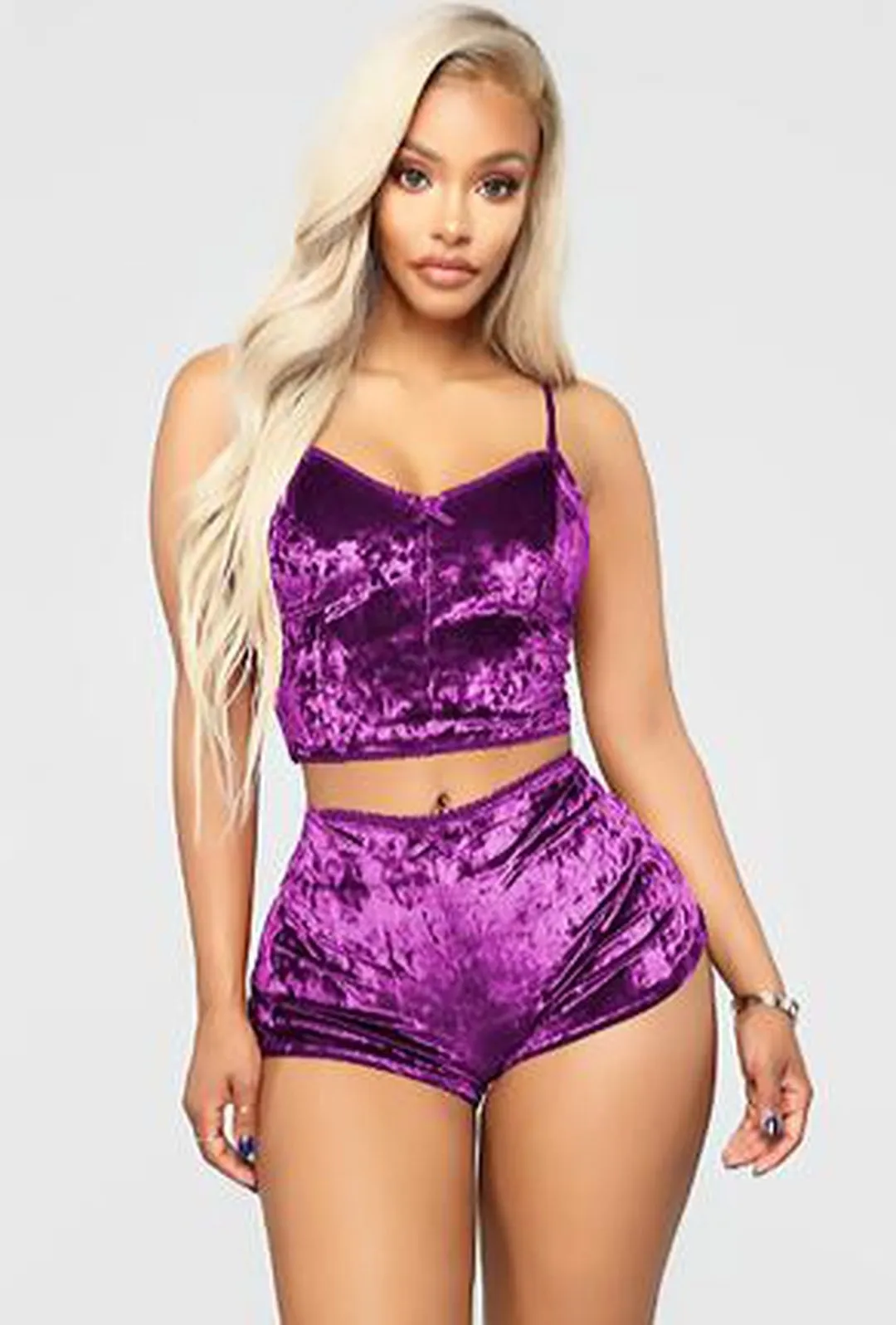 PAGGI - VELVET CAMISOLE SET