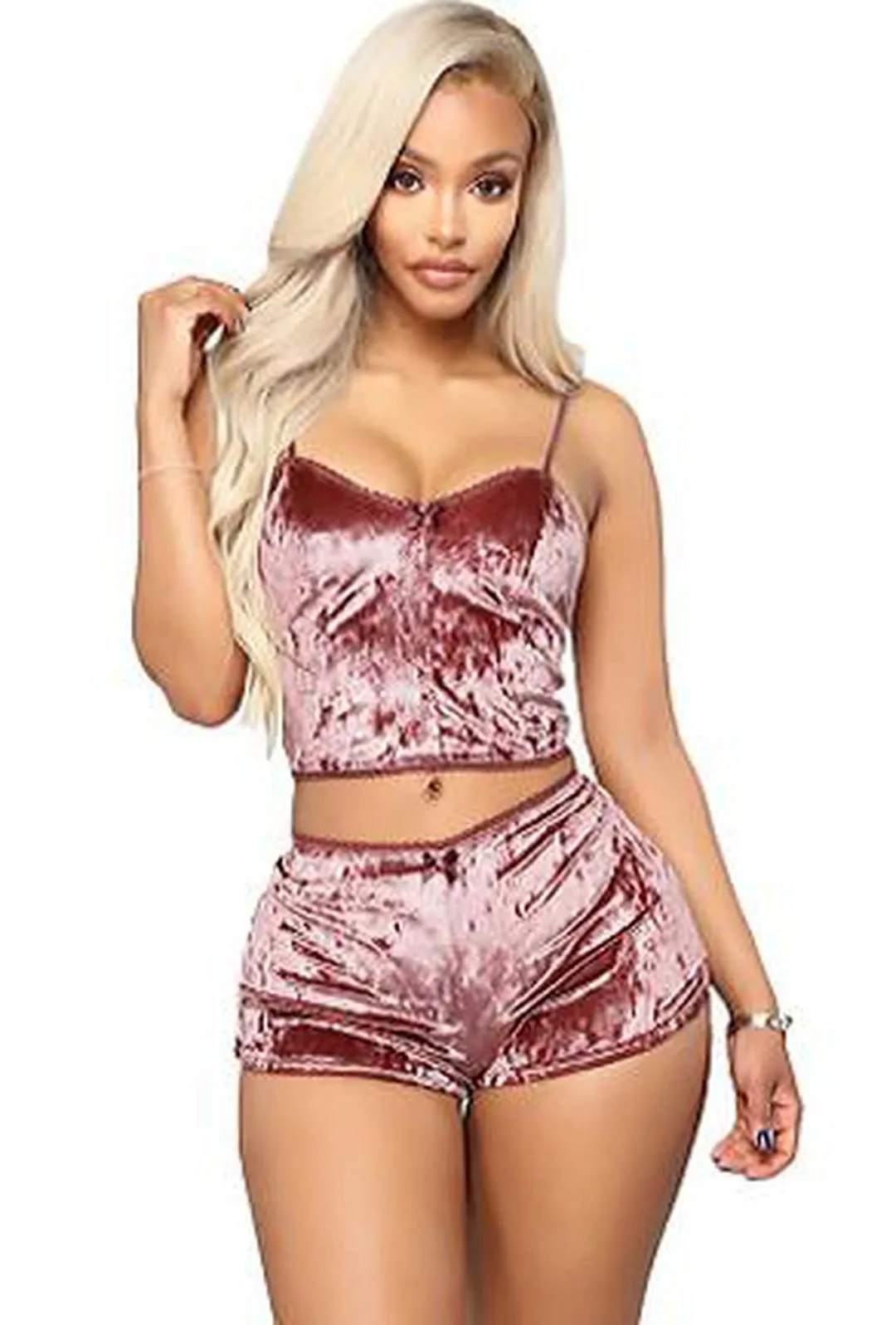 PAGGI - VELVET CAMISOLE SET