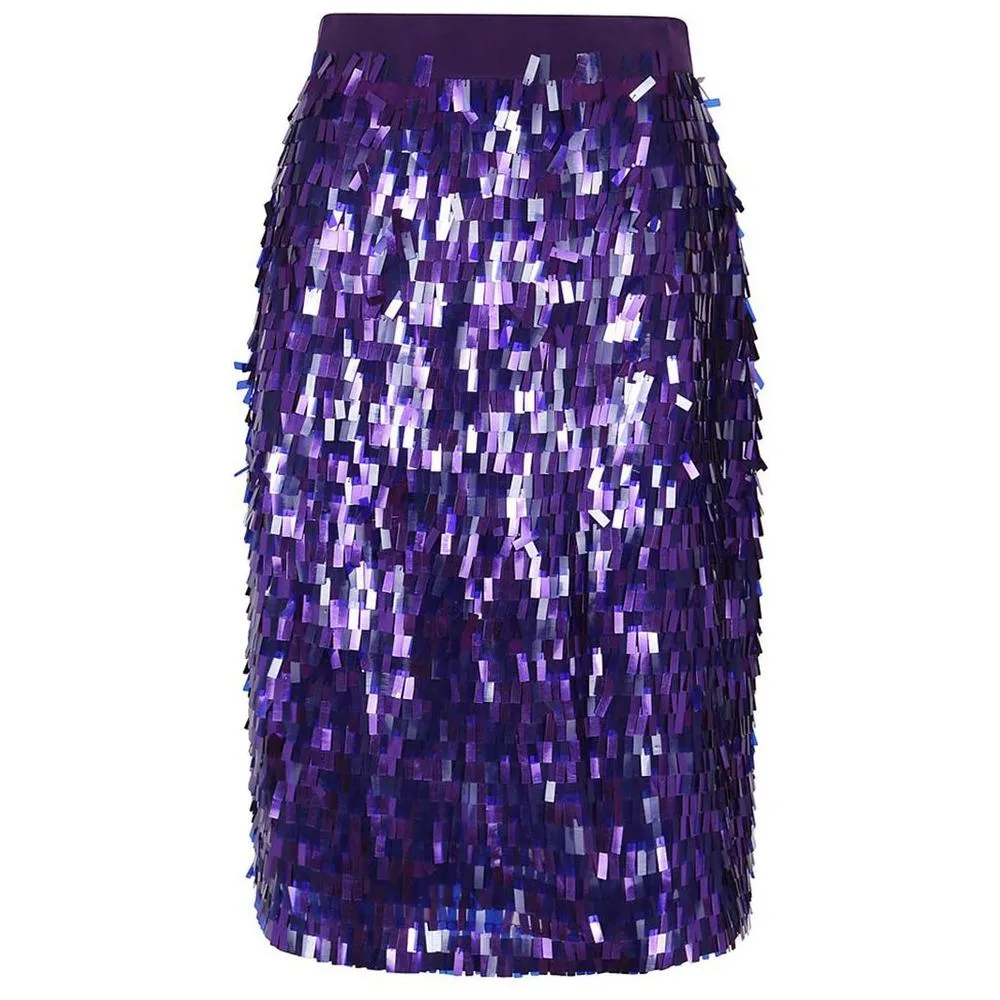 PINKO Purple Polyester Skirt