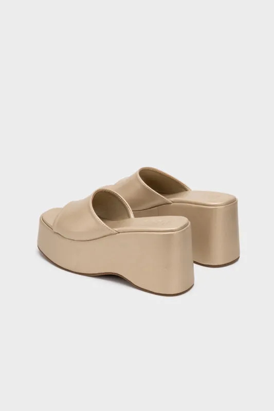 PLATFORM WEDGE HEEL SLIDE