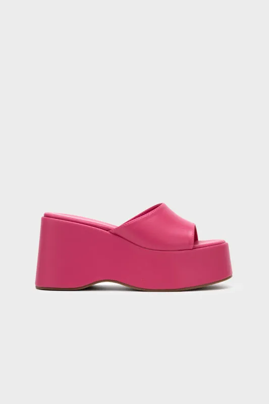 PLATFORM WEDGE HEEL SLIDE