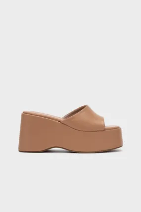 PLATFORM WEDGE HEEL SLIDE