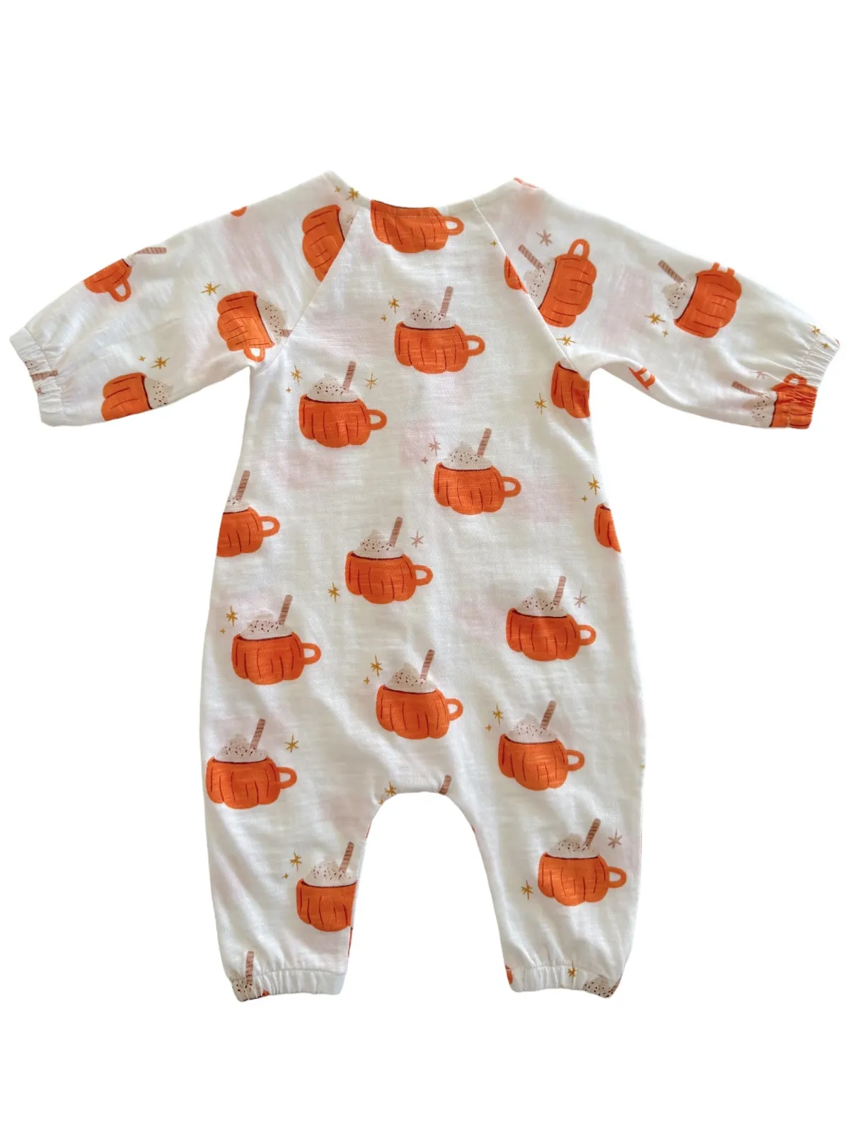 Pumpkin Mug / Organic Long Sleeve Bay Jumpsuit