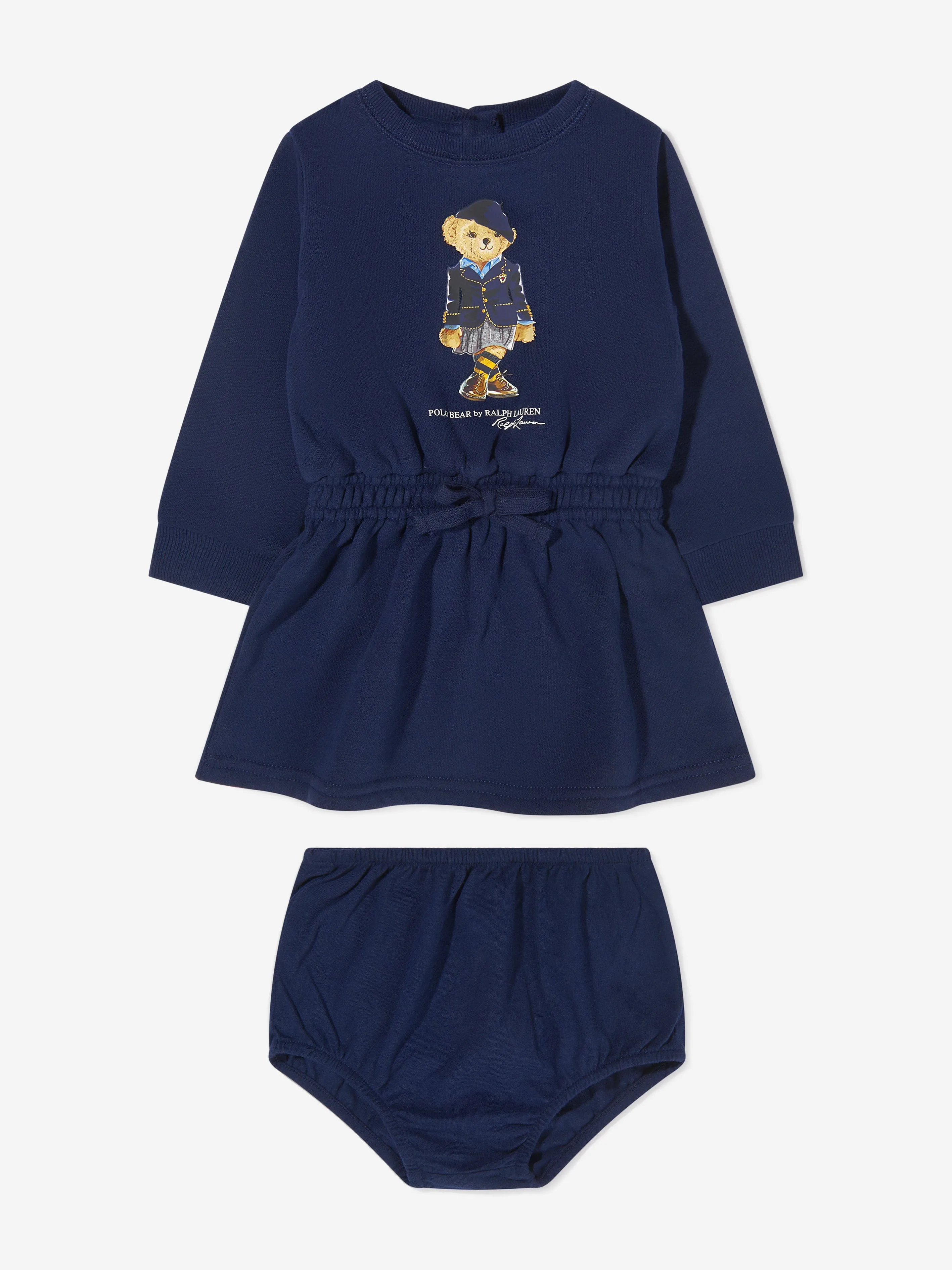 Ralph Lauren Baby Girls Bear Sweater Dress